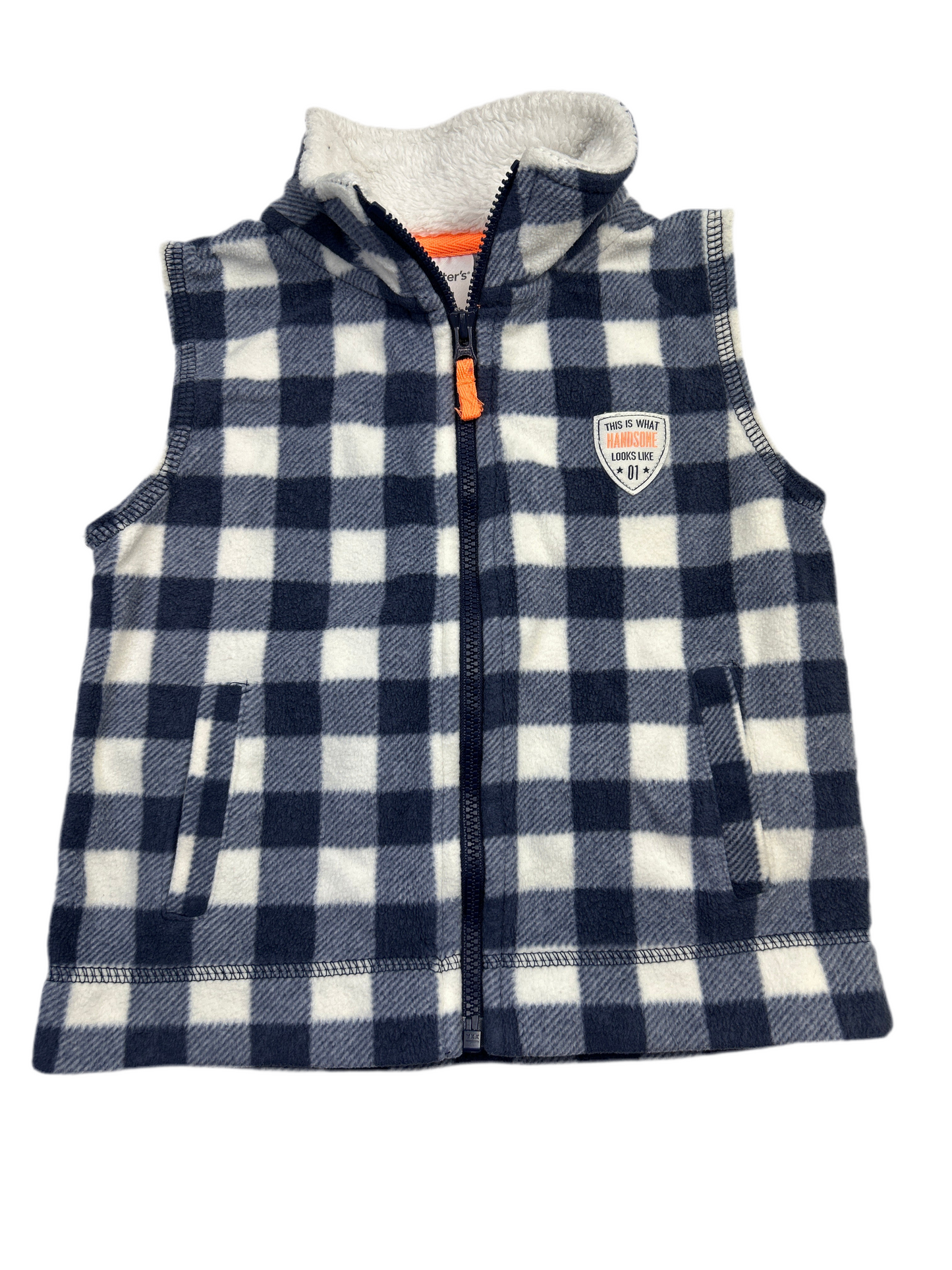 Carter’s Blu Checked Vest