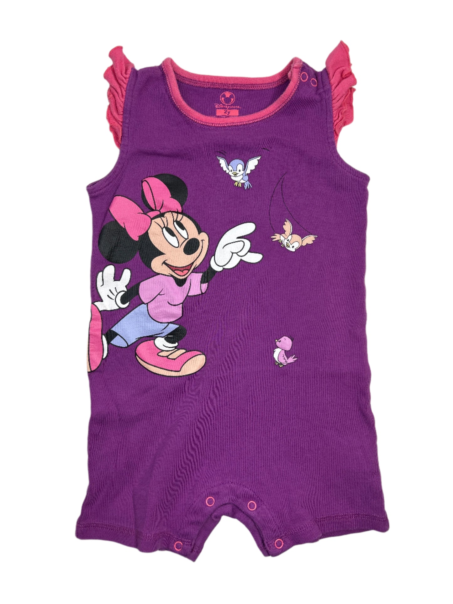 Disney Purple Romper with Minnie Mouse 2T