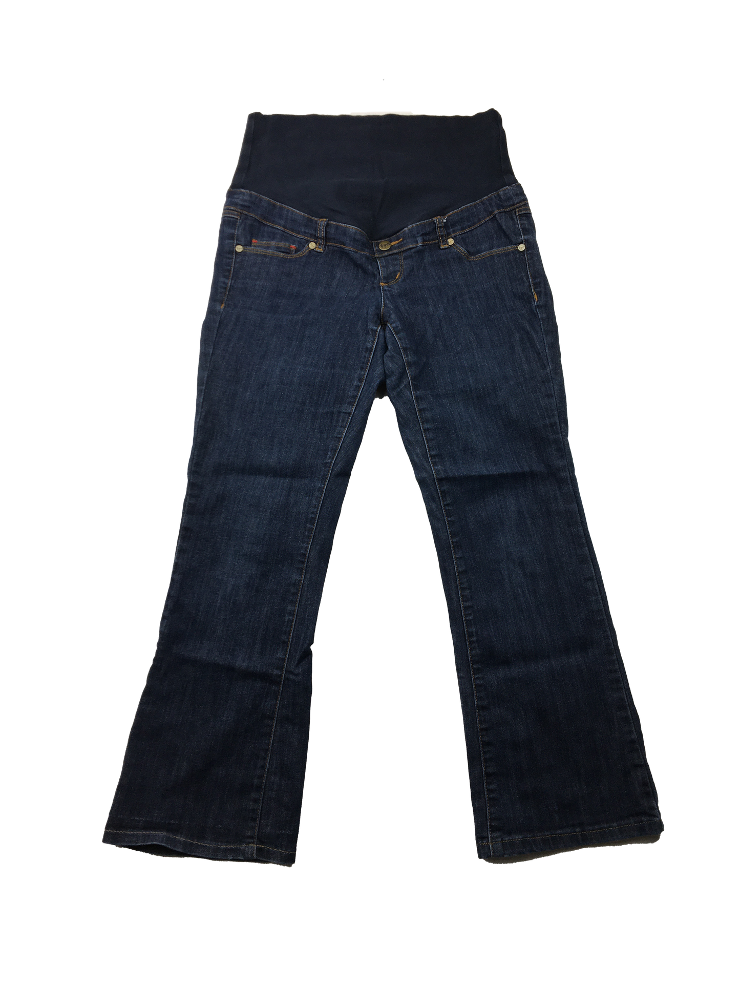 Thyme Wide Leg Dark Wash Maternity Jeans M