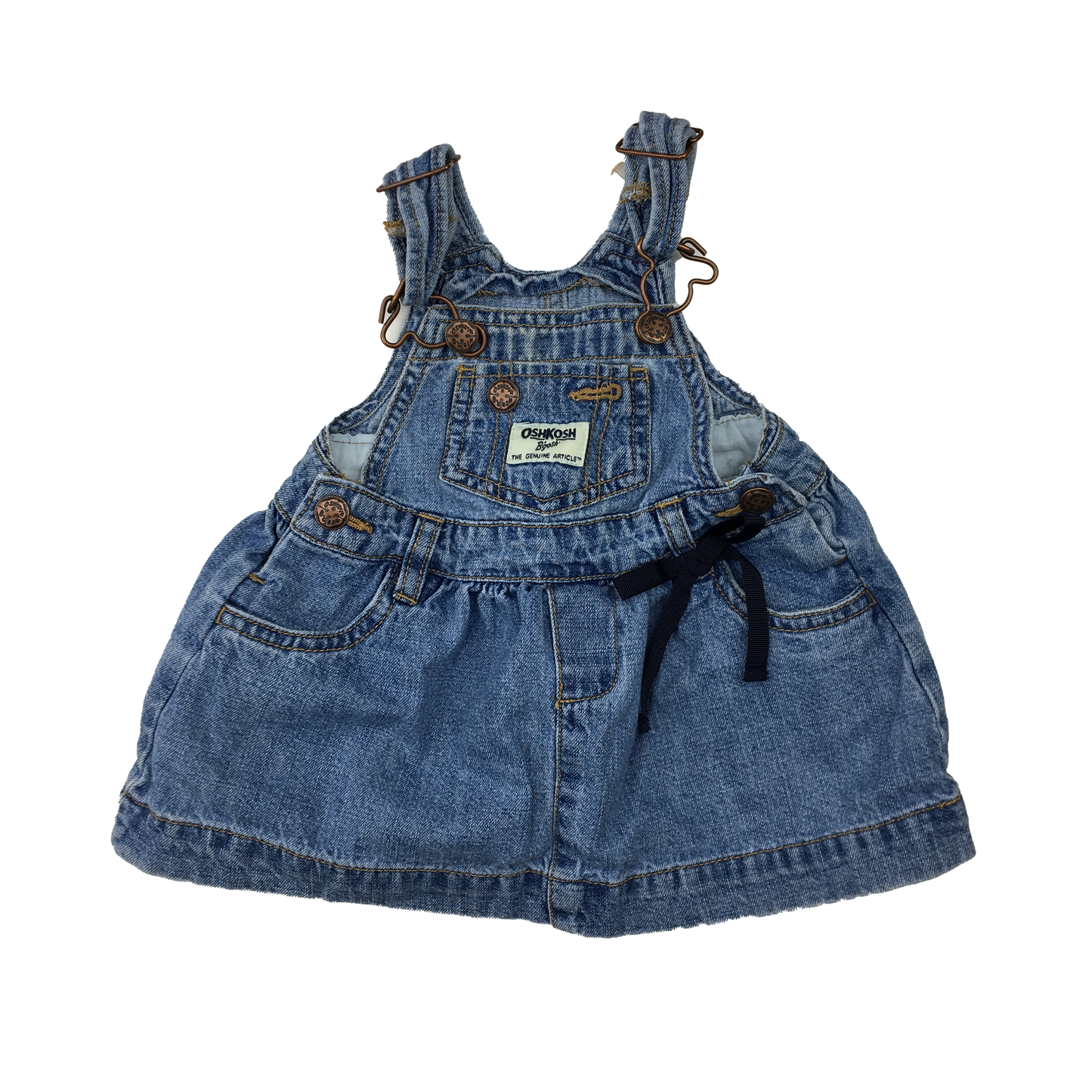 OshKosh Blue Medium Wash Jean Dress 6M