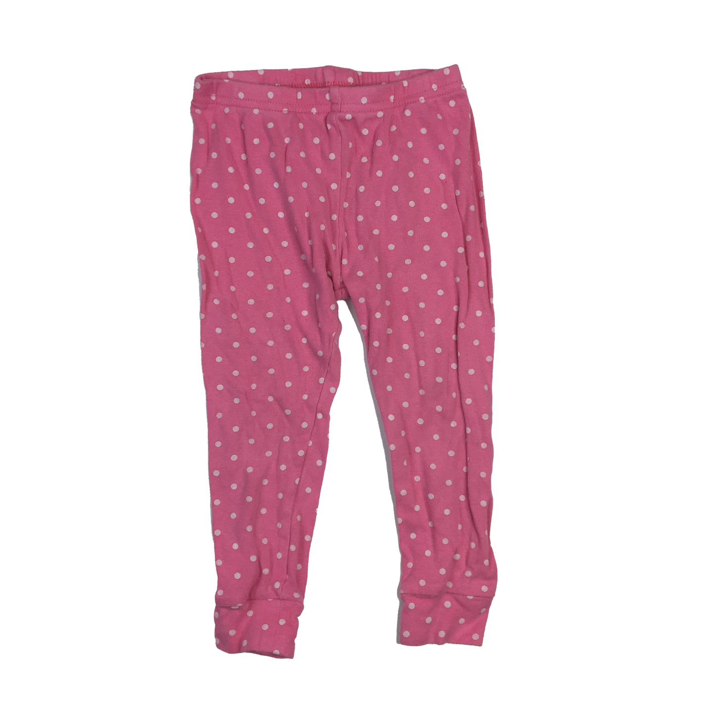 Carter's Pink PJ Bottoms with White Polka Dots 2T
