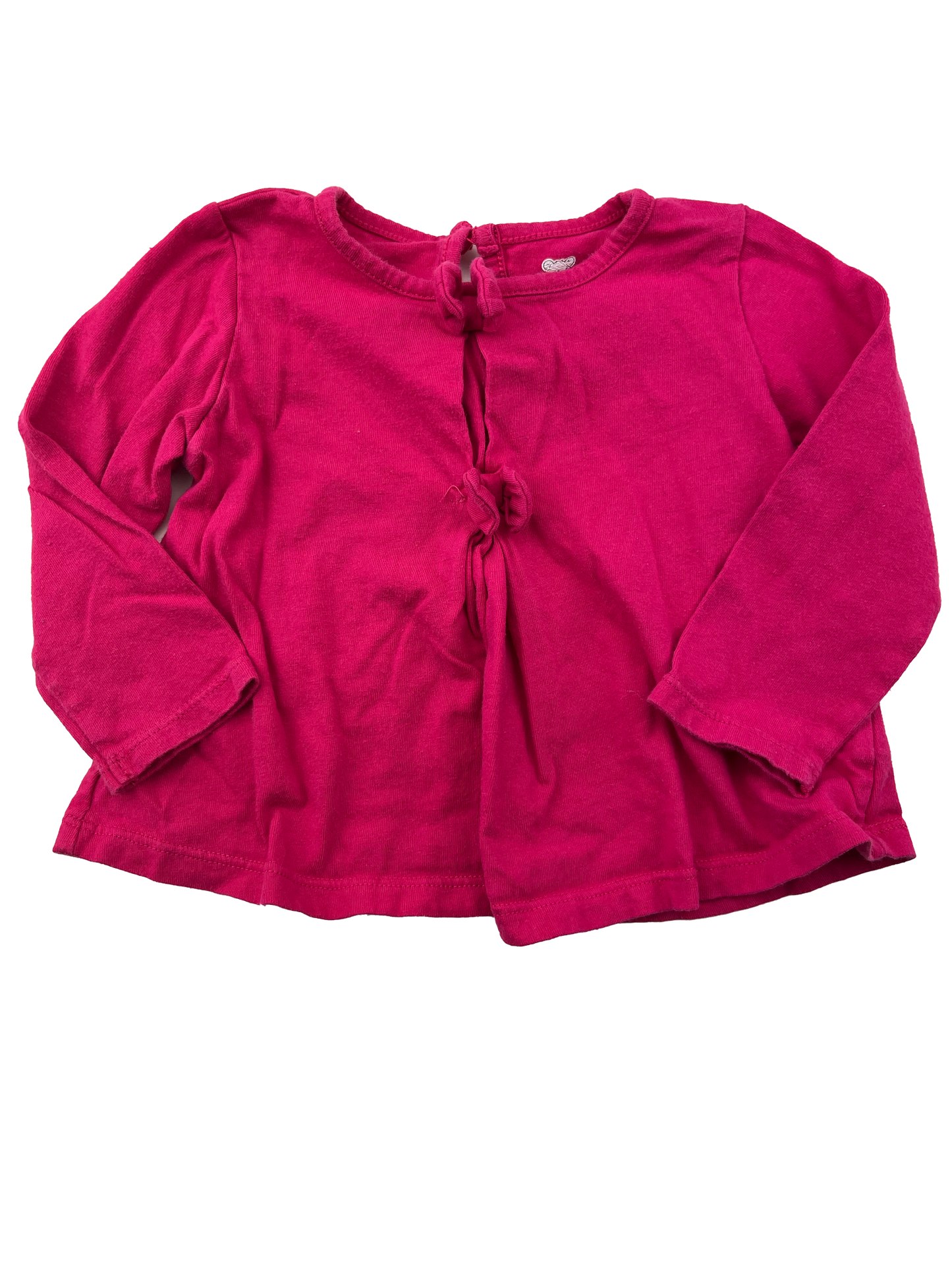 Koala Baby Pink Long Sleeve Top with Bows 6-9M