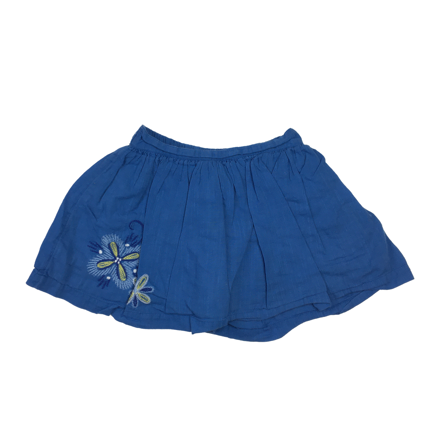 Old Navy Blue Skort with Floral Embroidery 18-24M