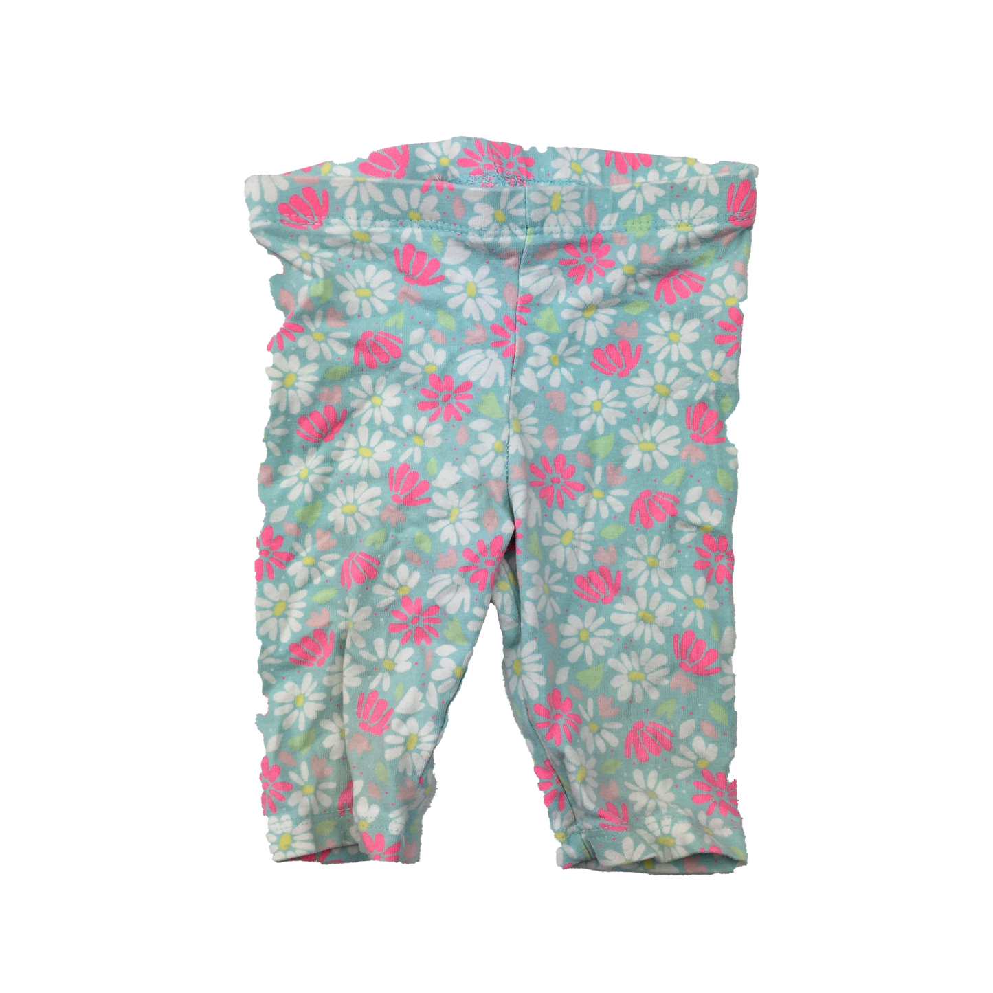 Circo Green Leggings with Flowers 12M