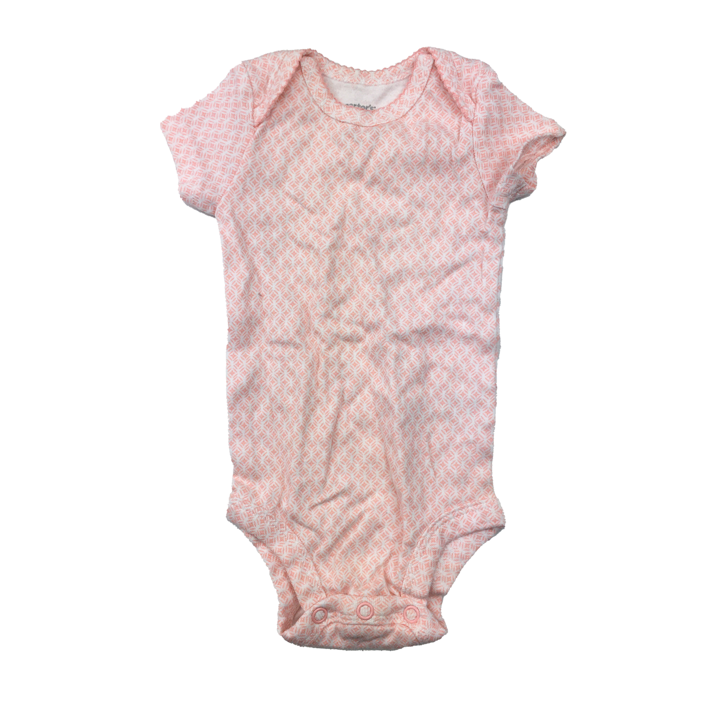 Carter's Pink Printed Onesie 3M