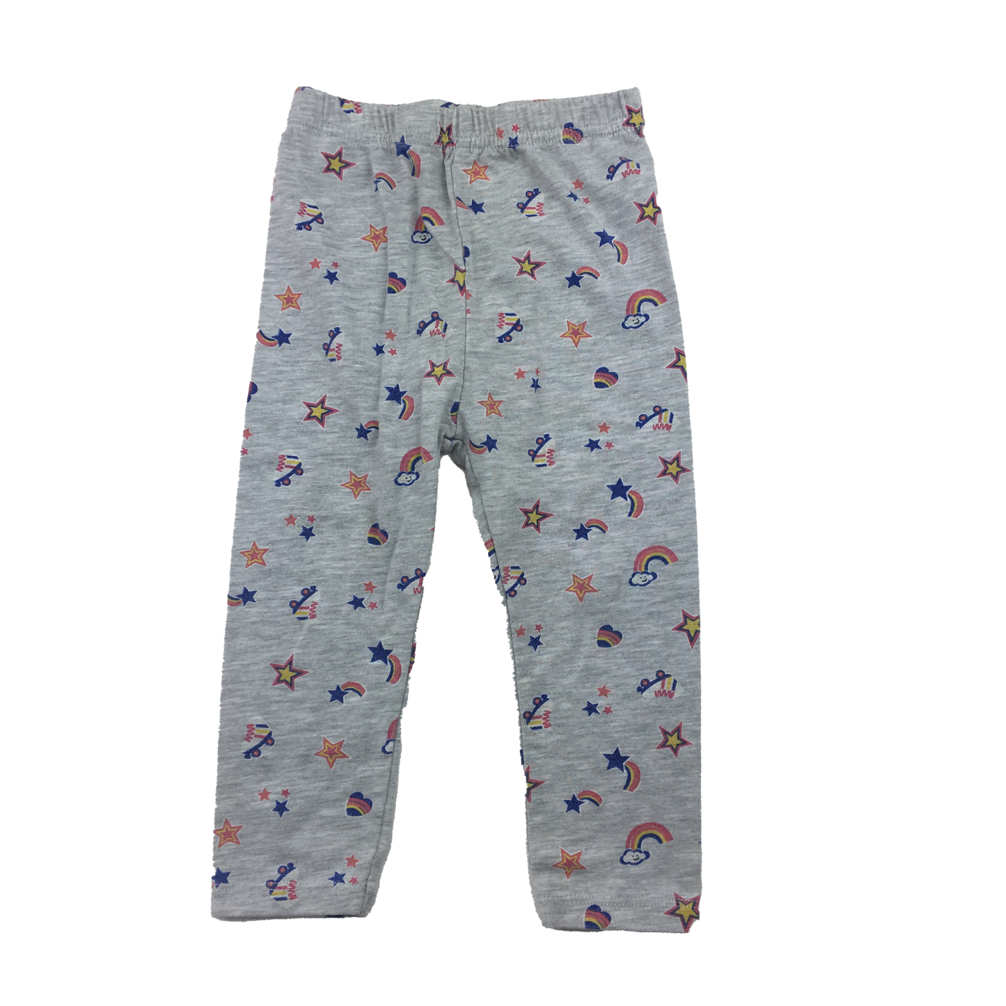 Monkey Bars Grey Leggings Rainbows 18M