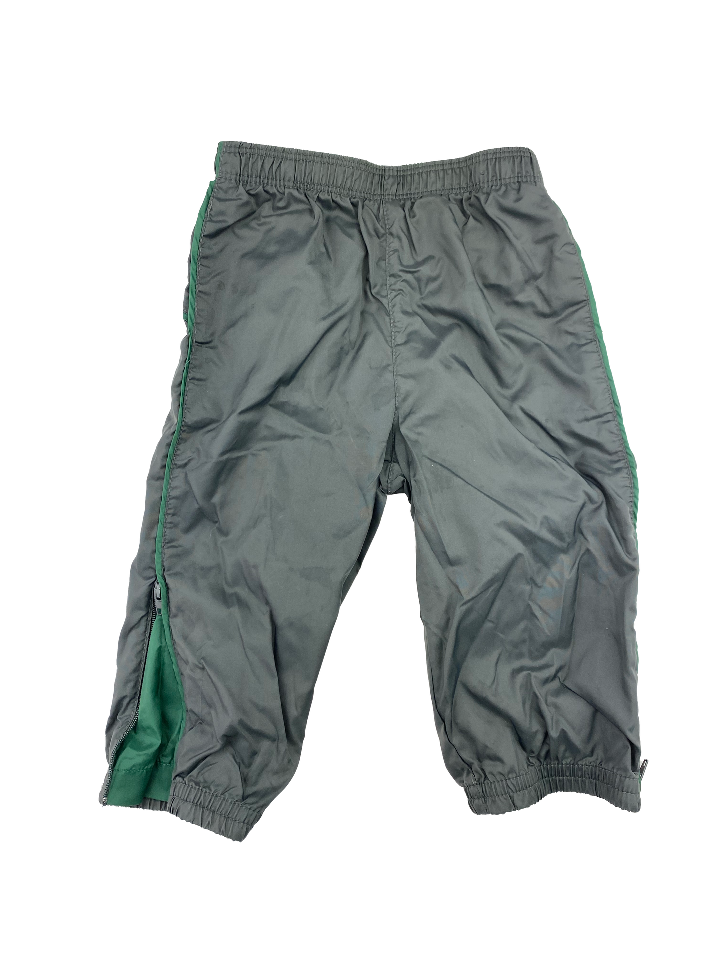 Joe Fresh Grey Rain Pants with Zipper Side Extenders 6-12M