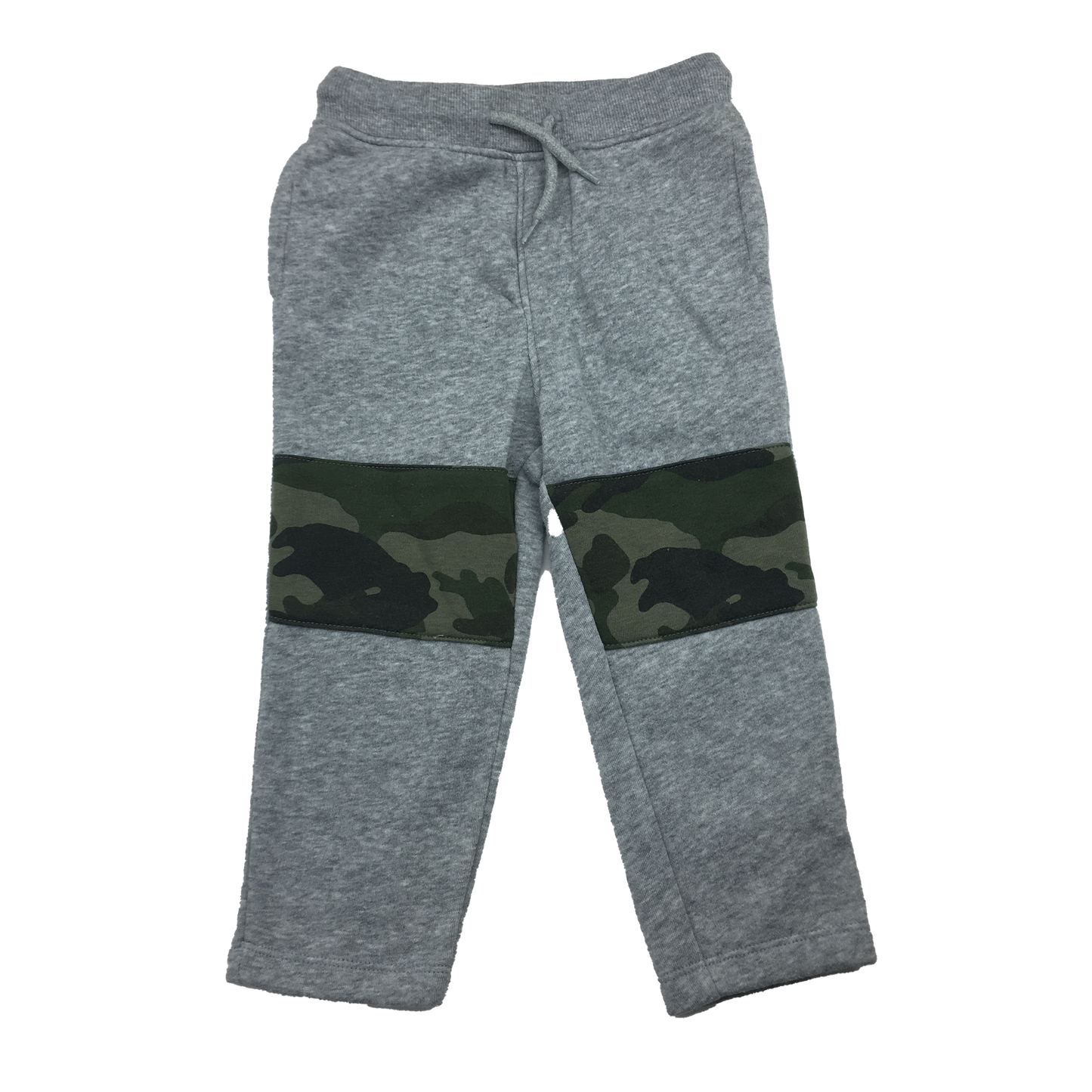 Old Navy Grey Sweatpants & Camouflage Knee Patch 18-24M