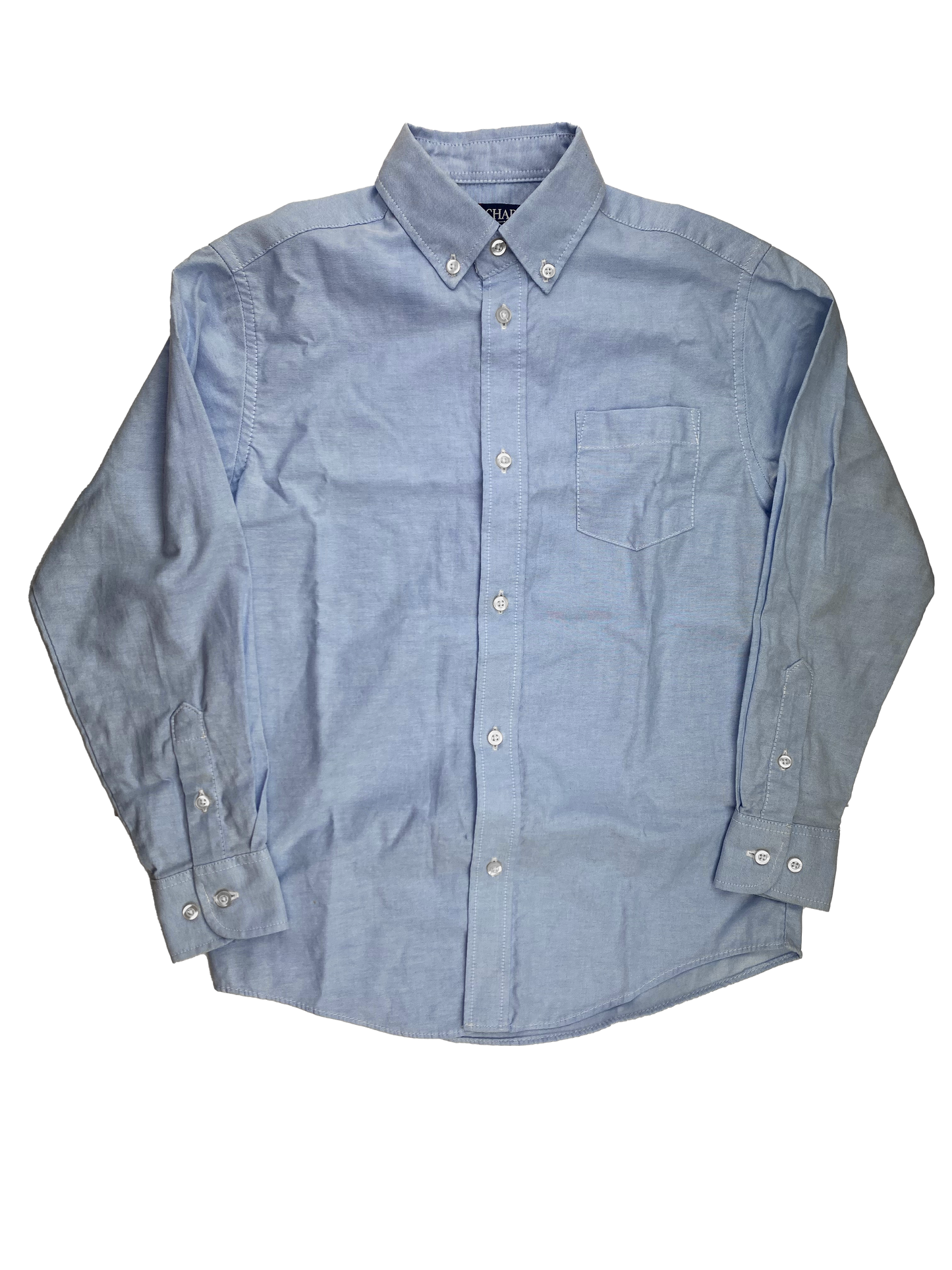Chaps Blue Long Sleeve Button-Up 10