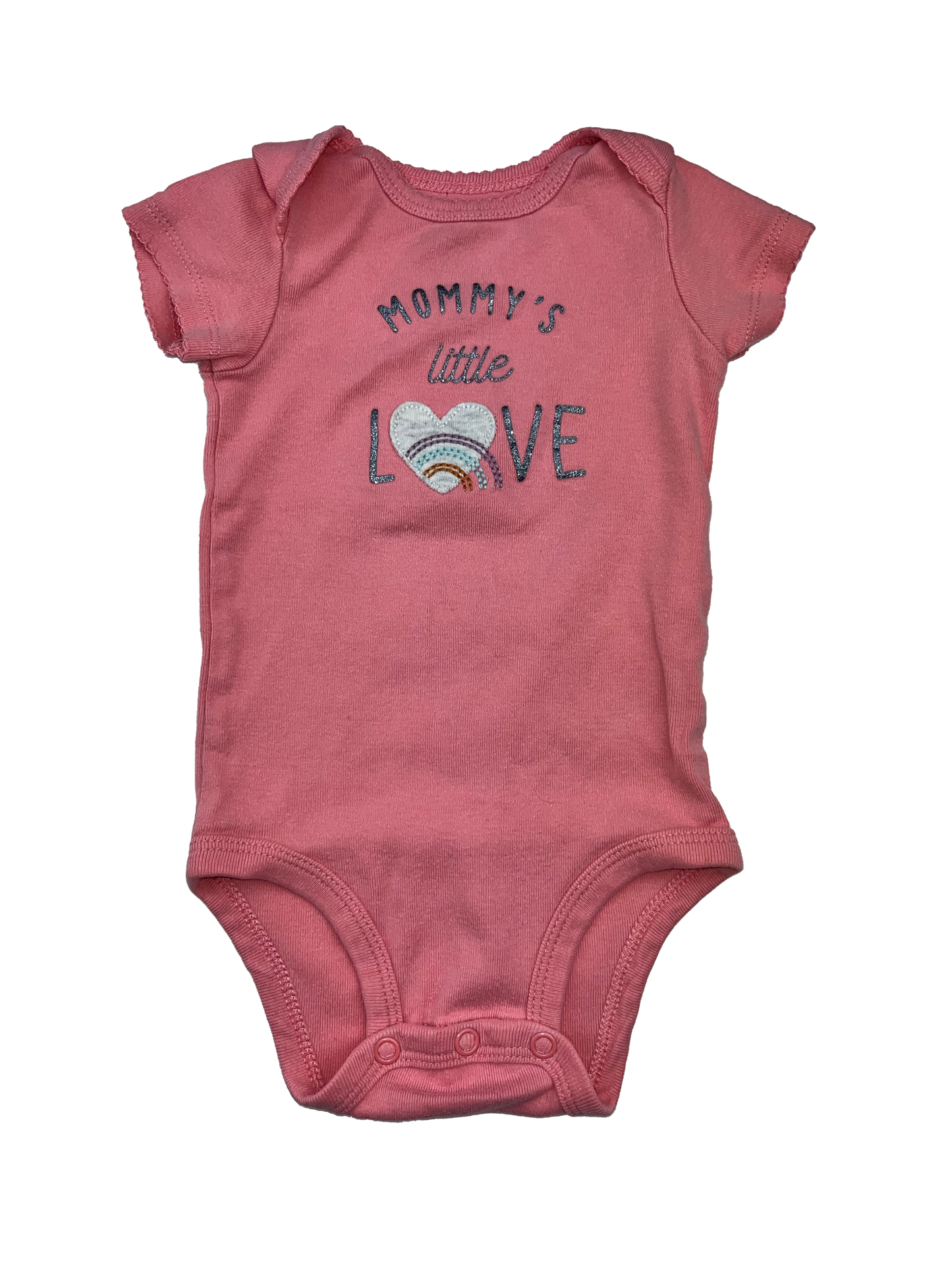 Child of Mine Pink Onesie with "Mommy's Little Love" 3-6M