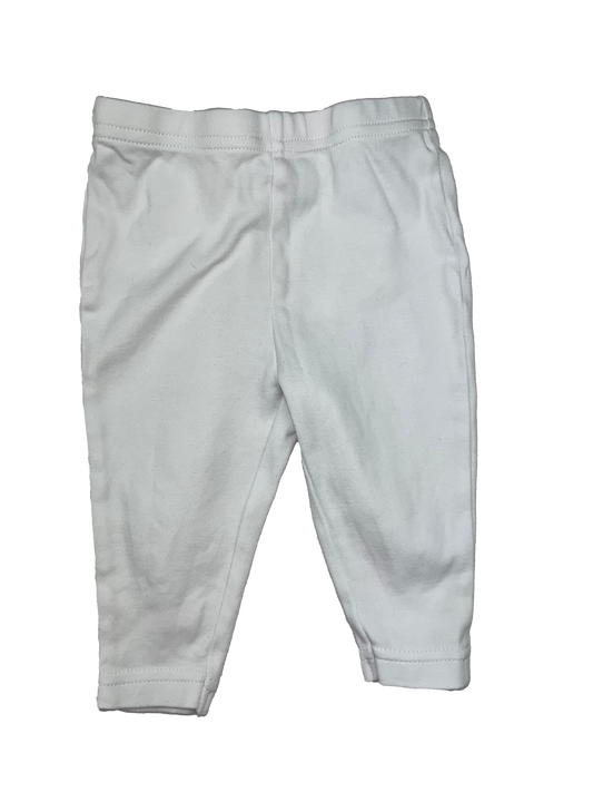 Bornino White Pull-On Pants 3-6M