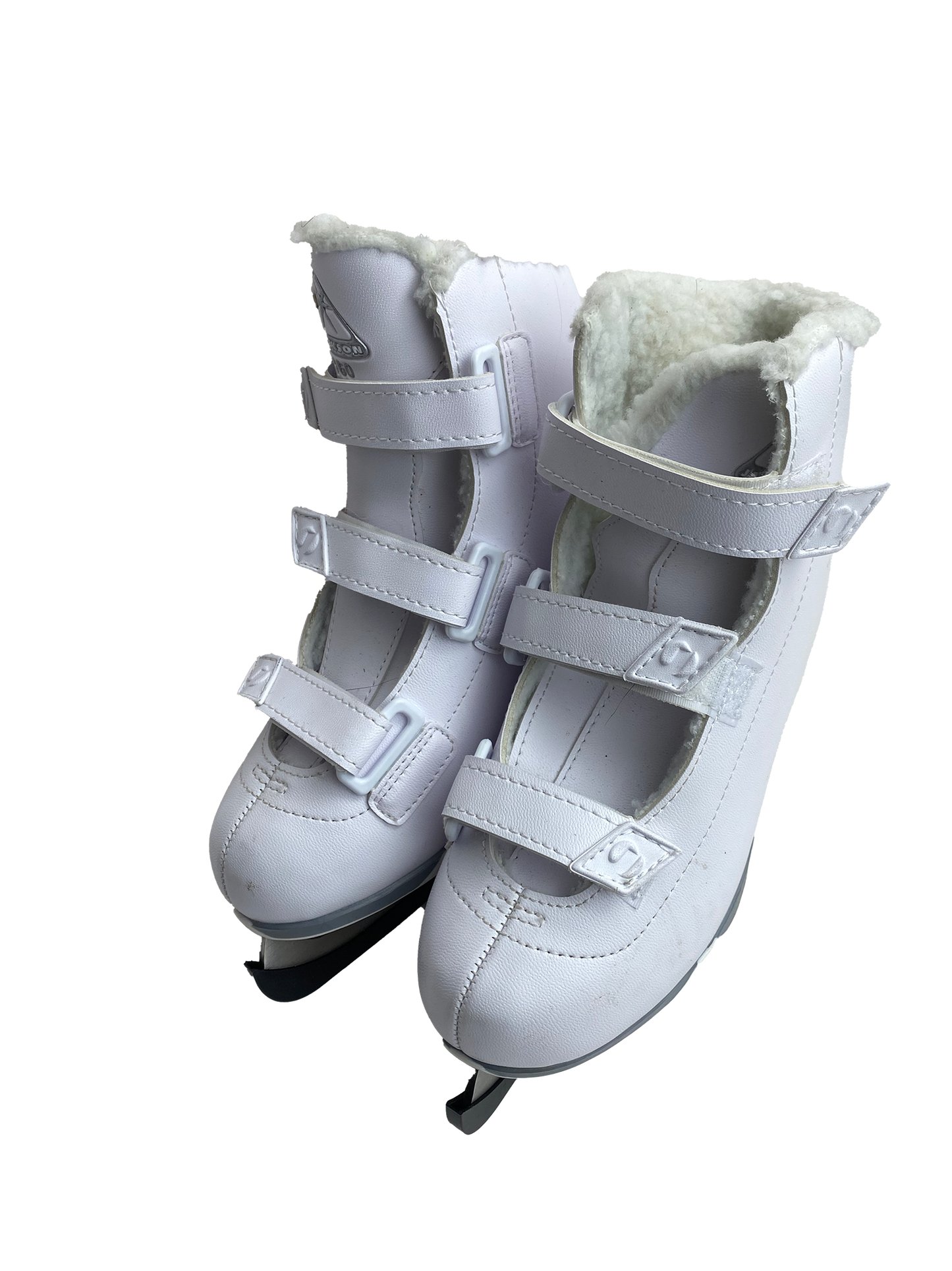 Jackson White Children's Ice Skate with Velcro 3Y