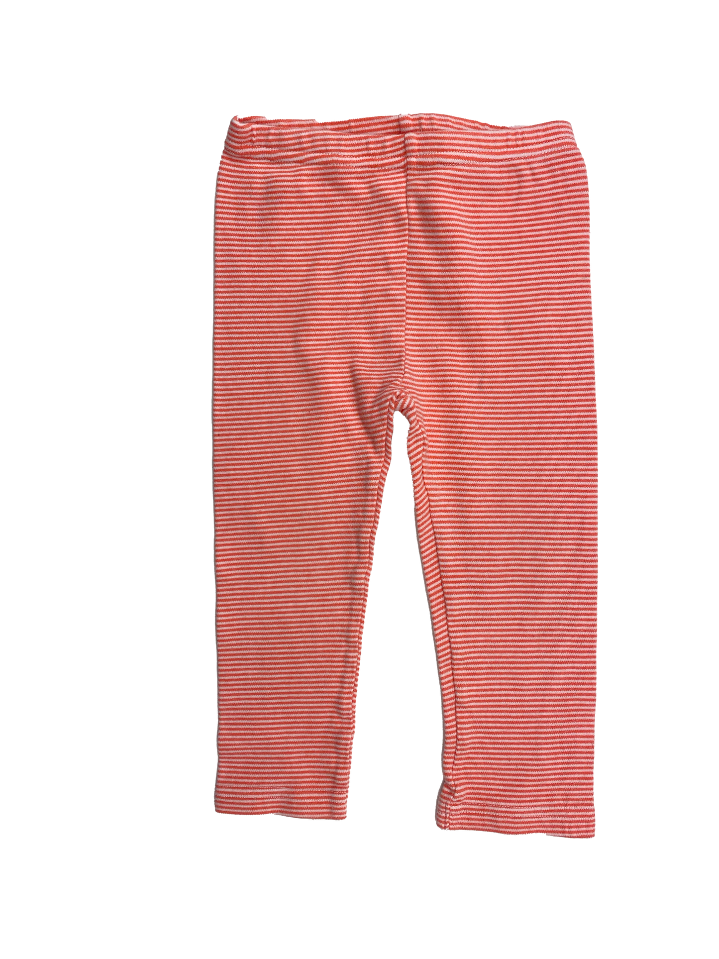 Child of Mine Orange & White Striped Leggings 24M