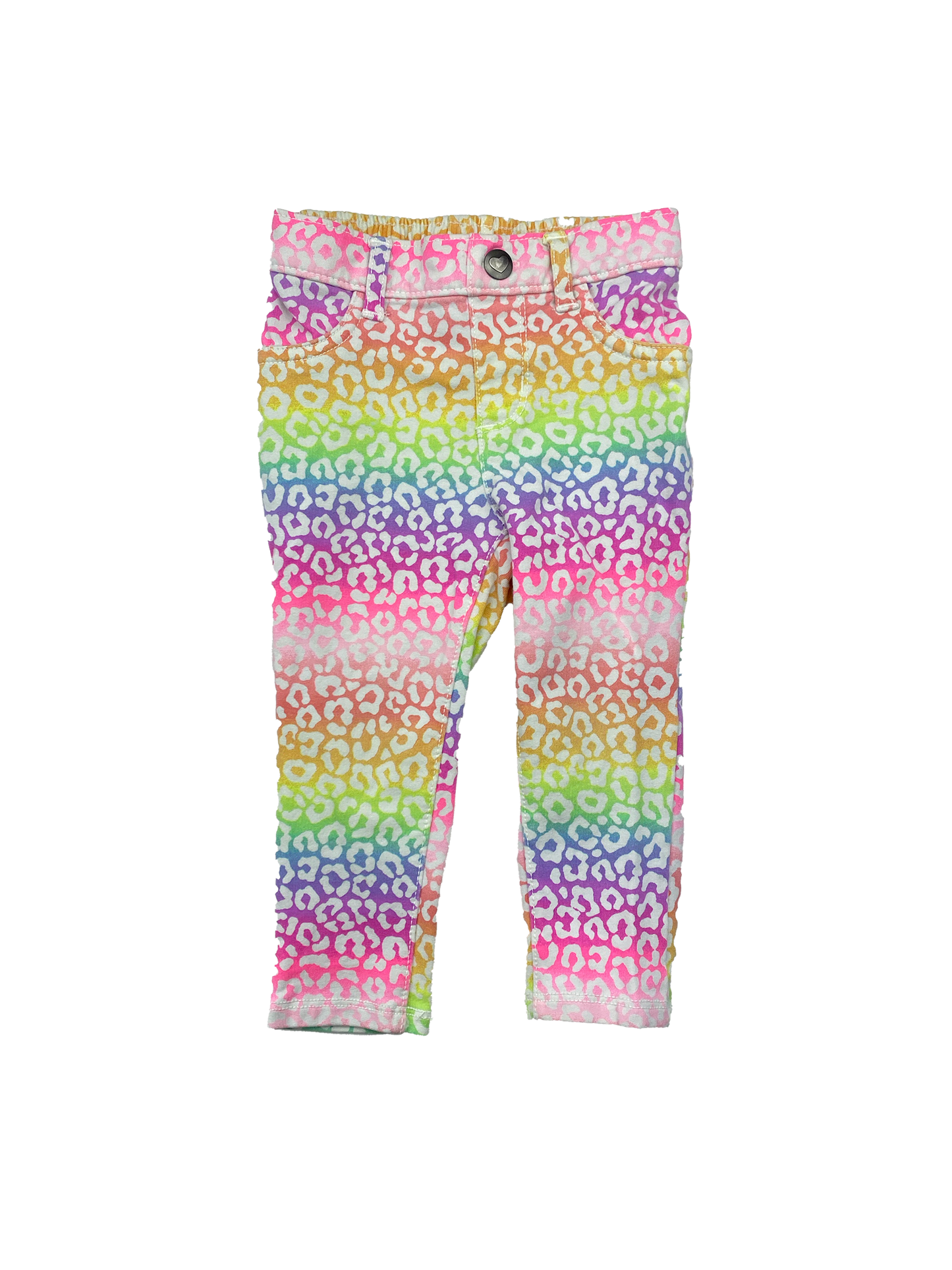 The Children's Place Rainbow Cheetah Print Jeans 18-24M