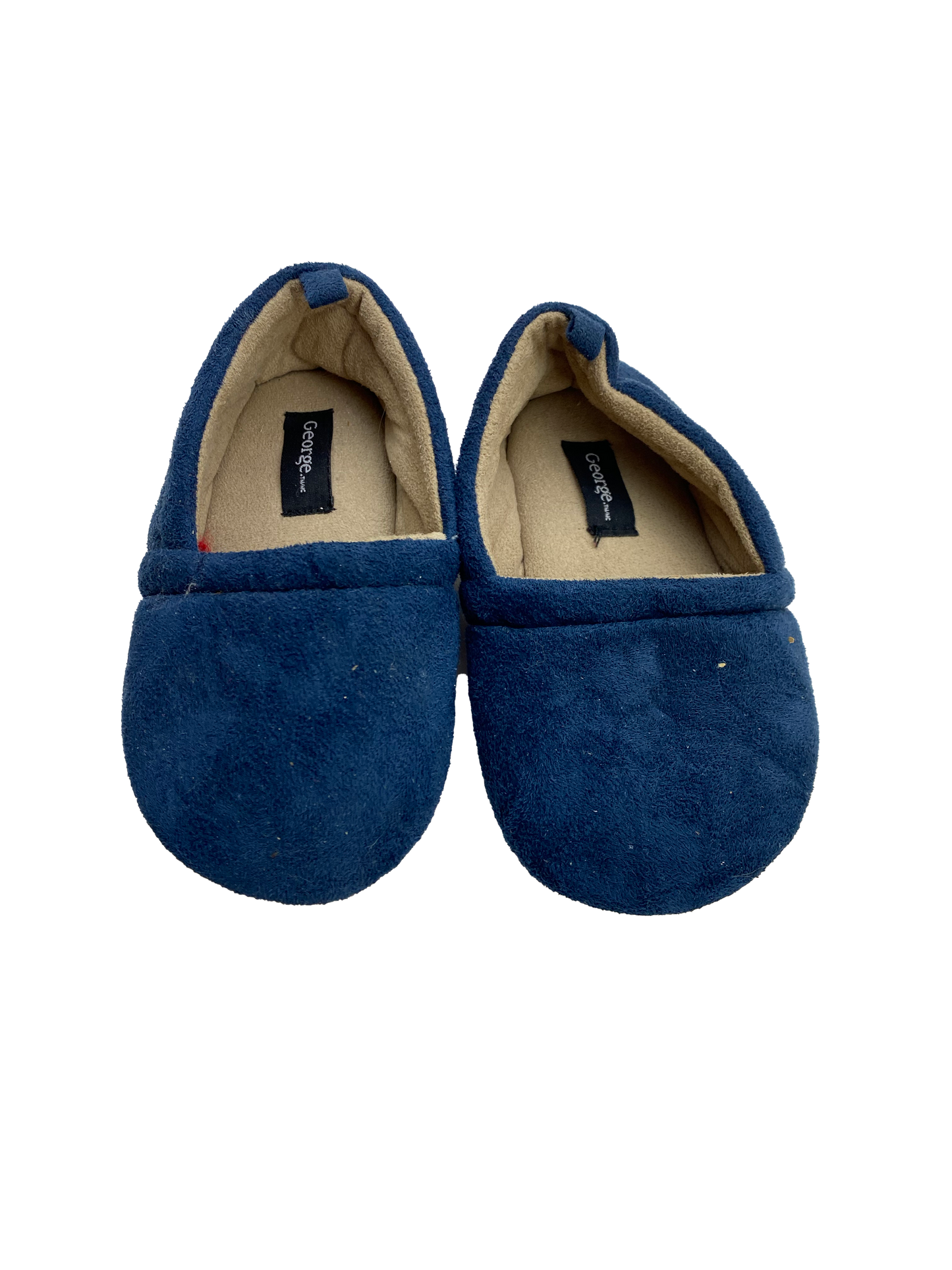 George Blue Slippers 7-8T