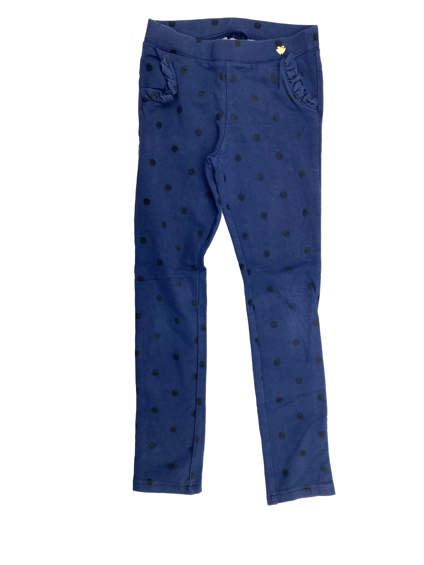 H&M Navy Pants with Black Dots 9-10