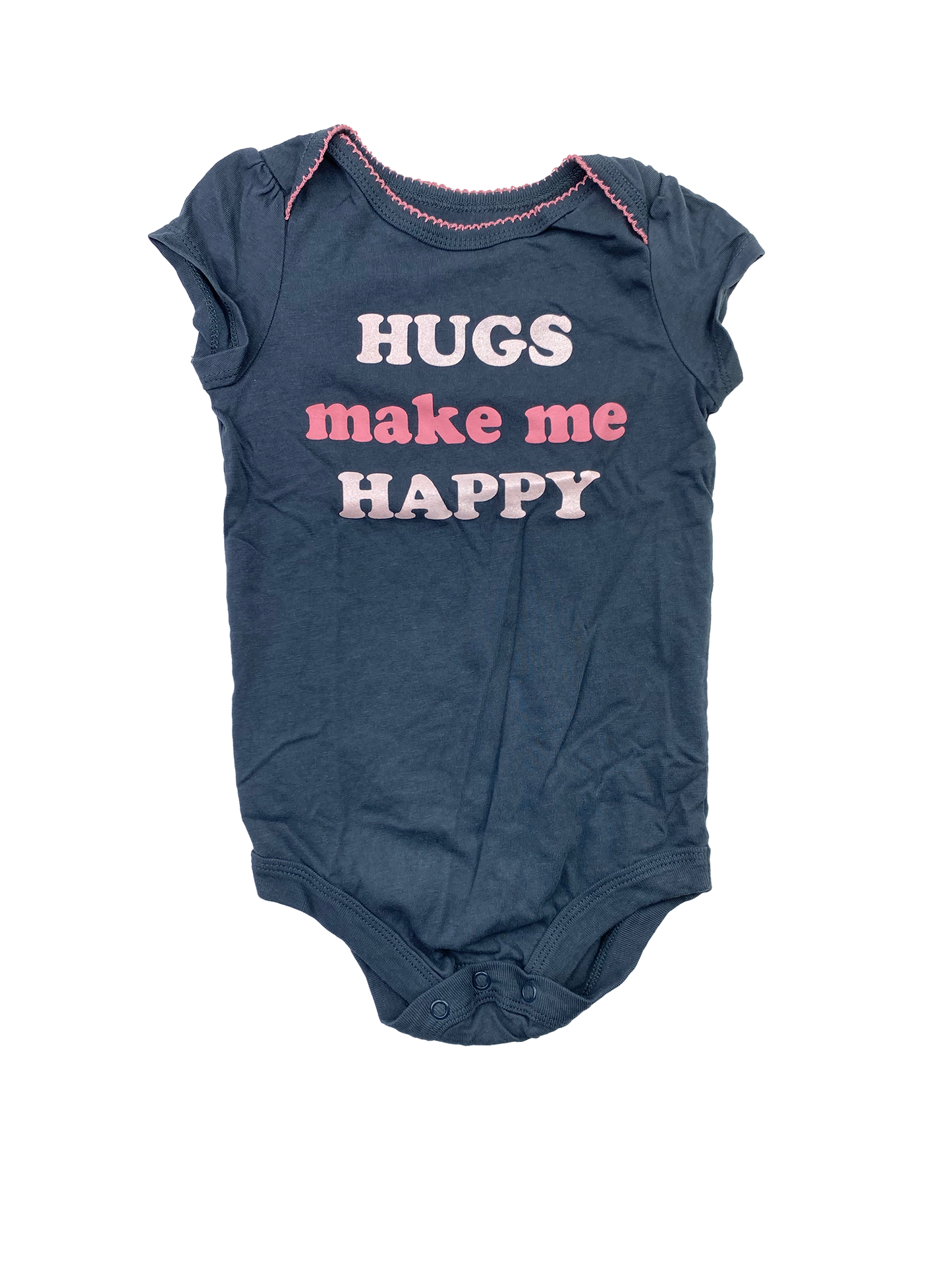 George Onesie "Hugs Make Me Happy" 18-24M