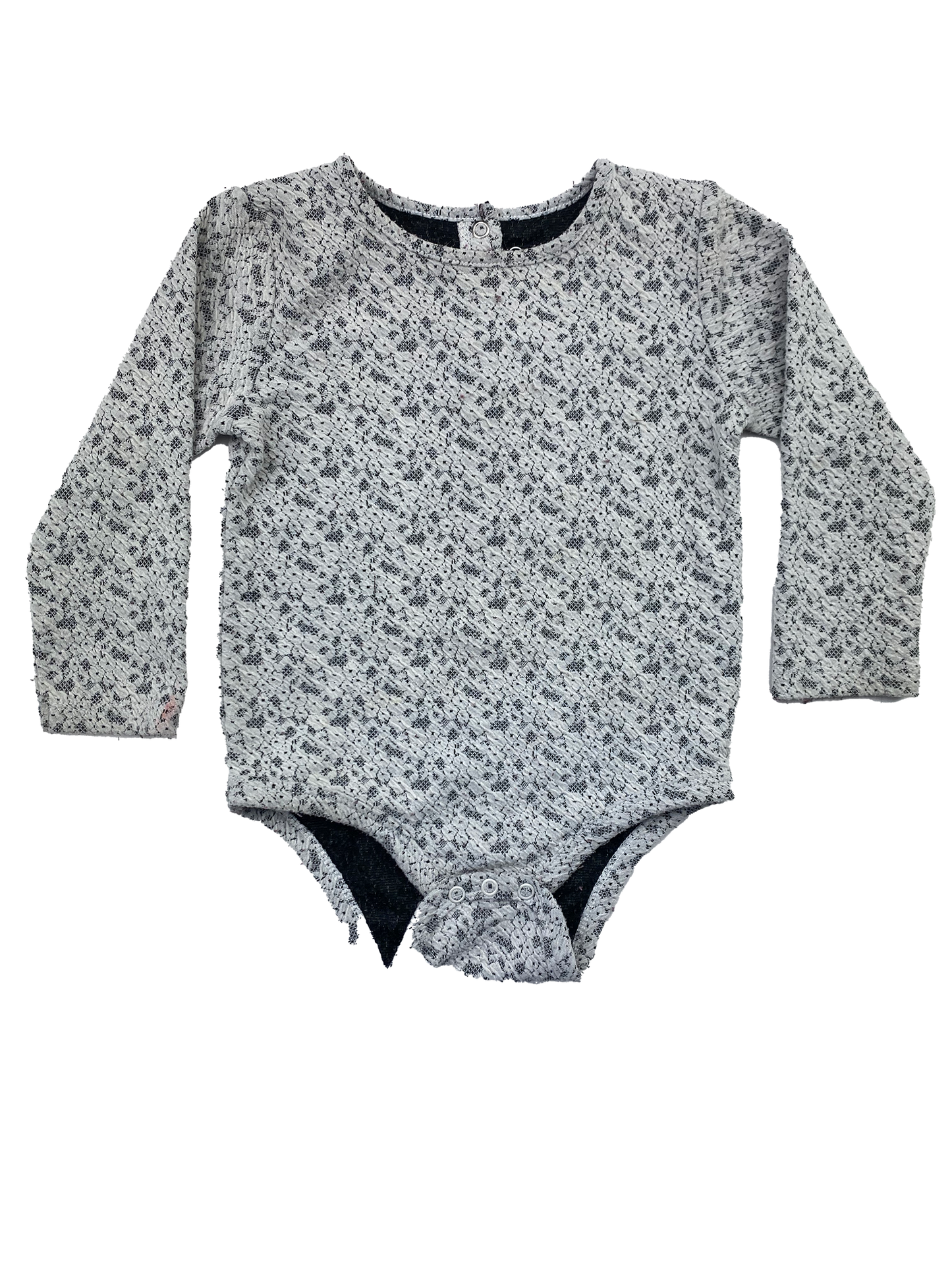 Joe Fresh White Lace Long Sleeve Onesie 18-24M
