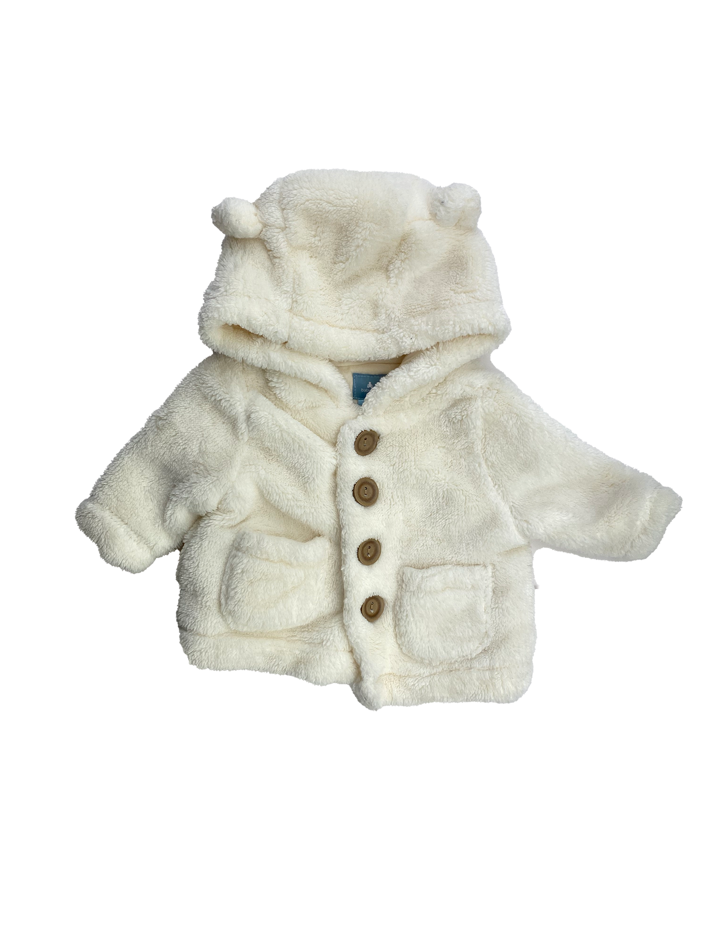 Baby Gap White Sherpa Winter Jacket 0-3M
