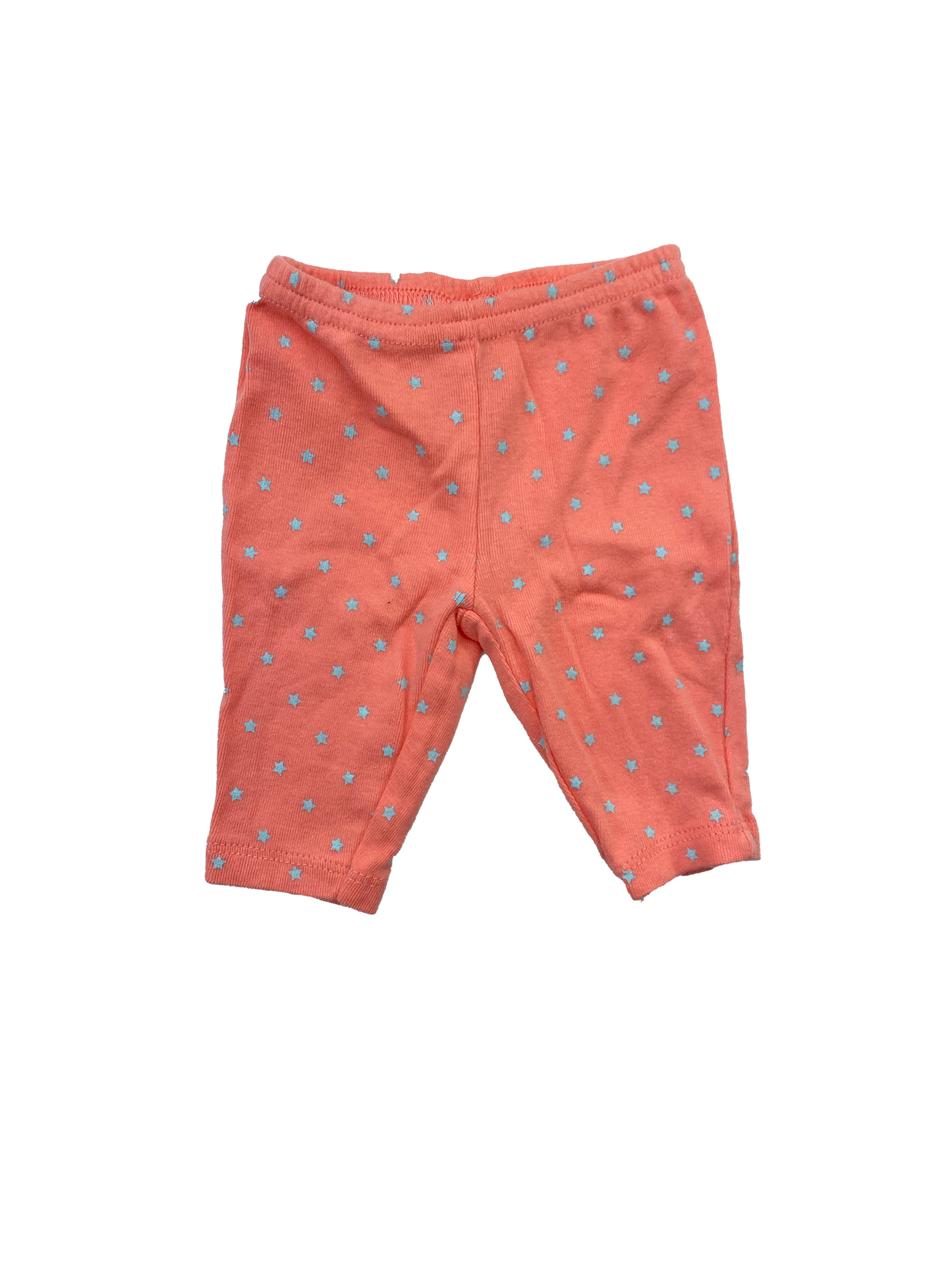 Child of Mine Peach Leggings with White Stars NB