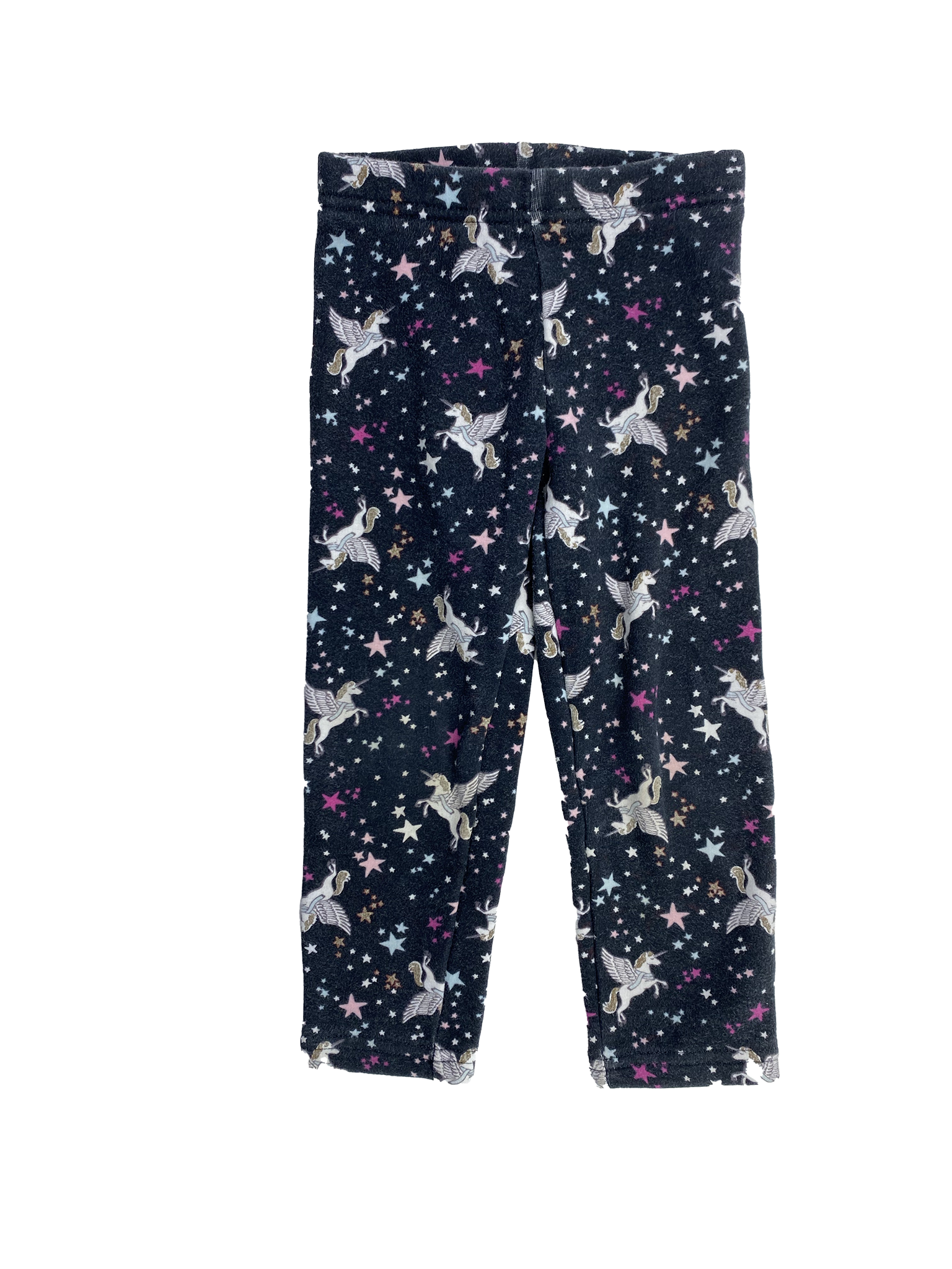 Carter's Black Double-Lined Leggings with Stars & Unicorns 3T