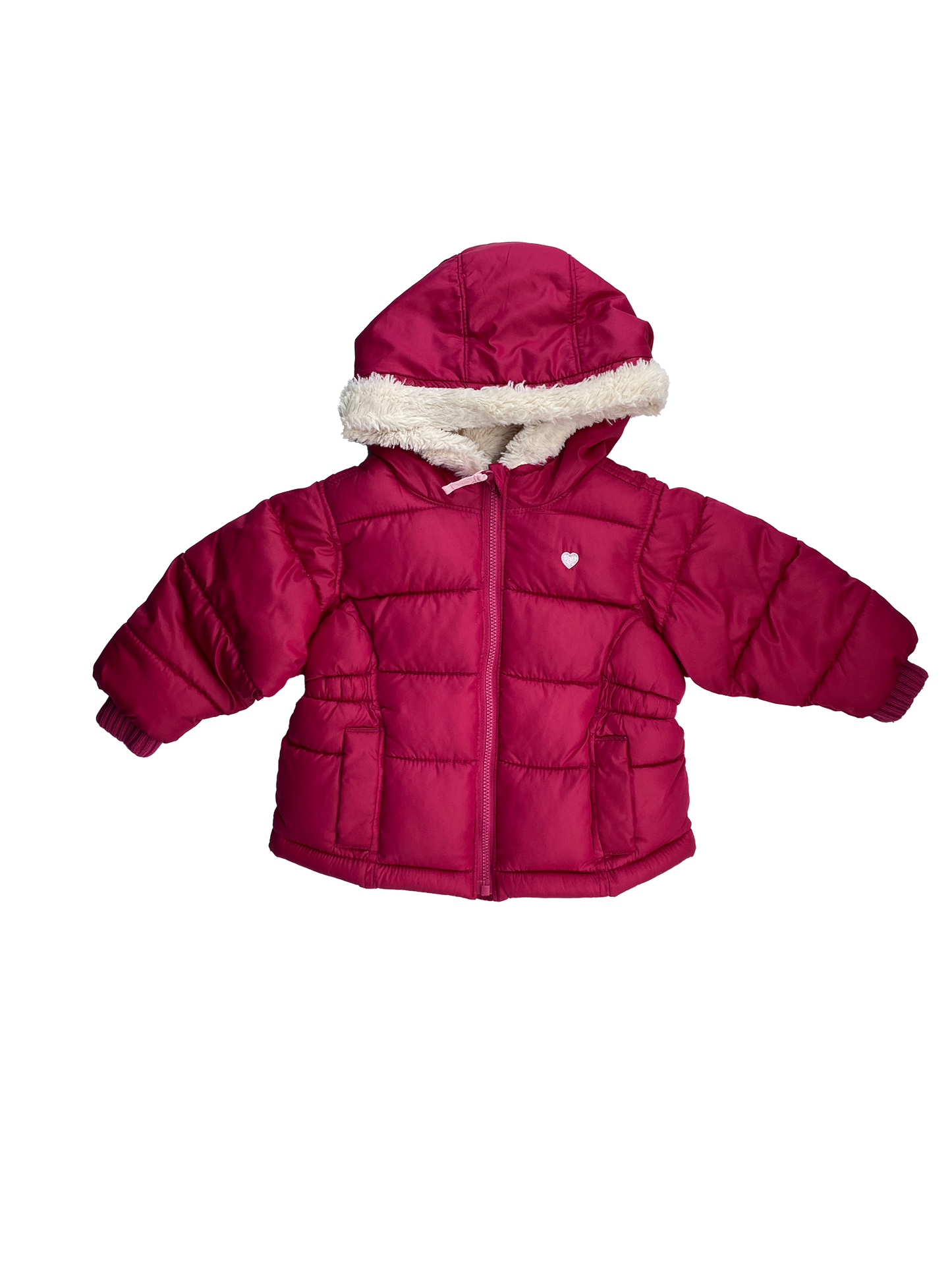 Old Navy Pink Puffer Winter Jacket 6-12M