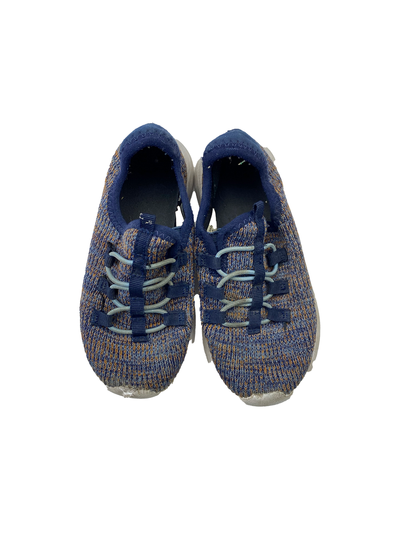 Athletic Works Blue & Orange Knit Shoes 10