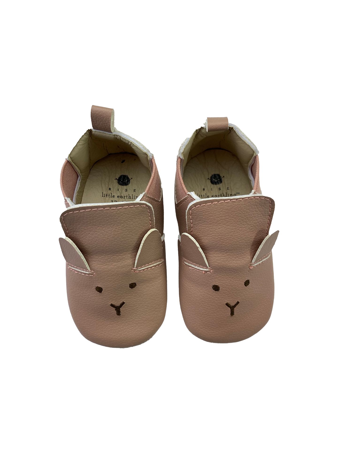 Rise Little Earthling Pink Bunny Booties 12-18M