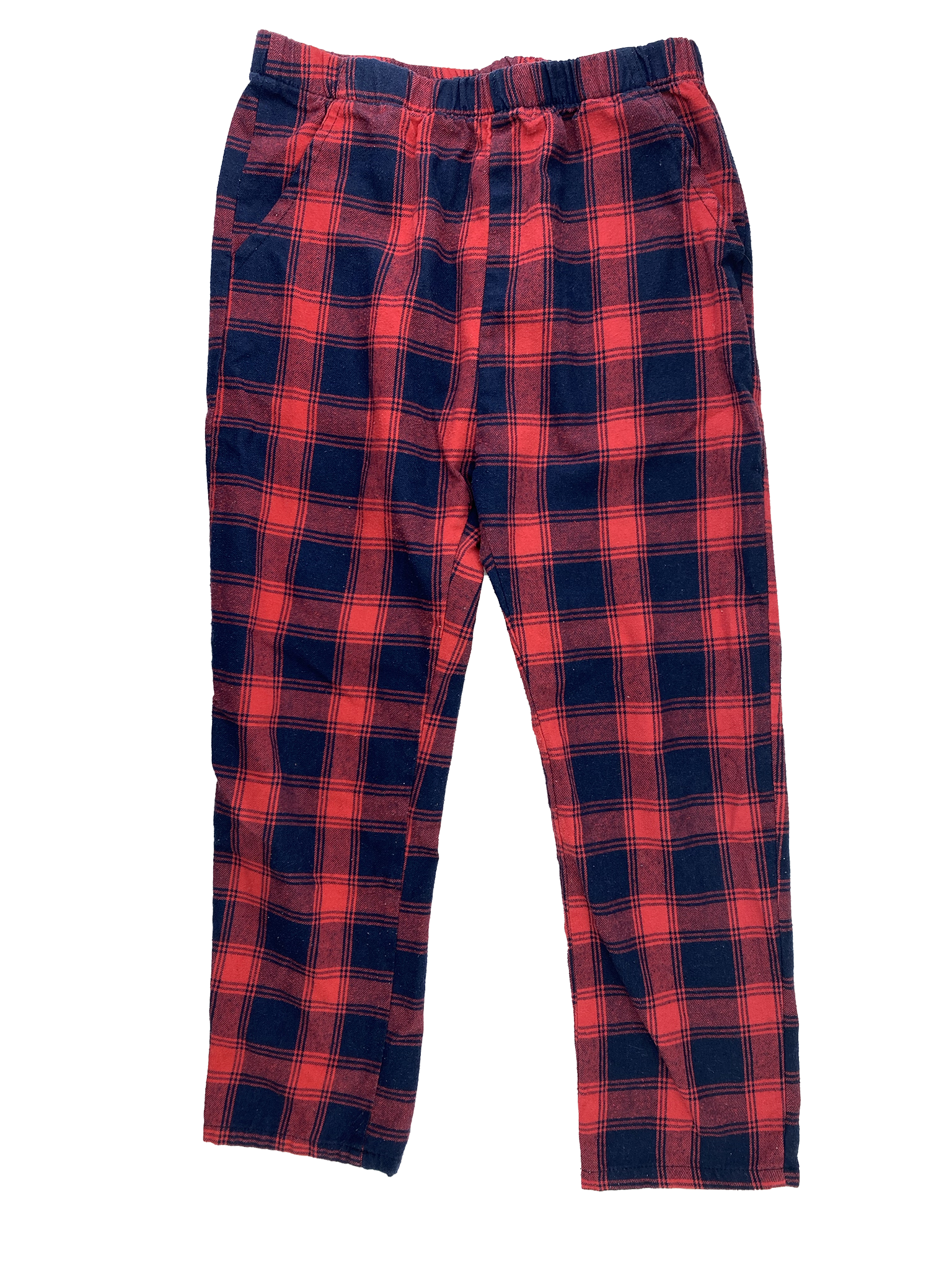 Red & Navy Plaid PJ Bottoms 10-11 – The Sweet Pea Shop