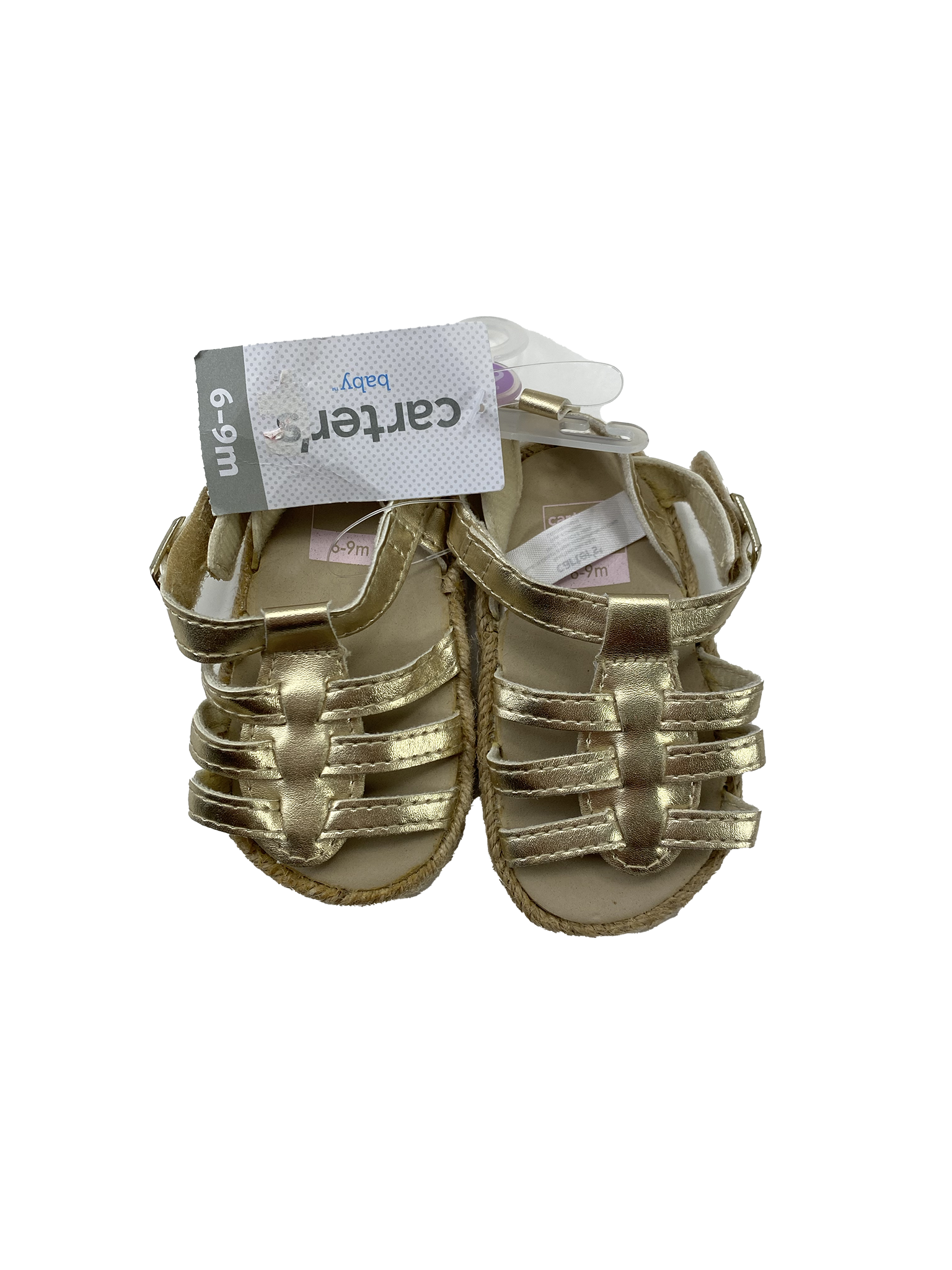 Carter's Gold Strapey Sandals 6-9M