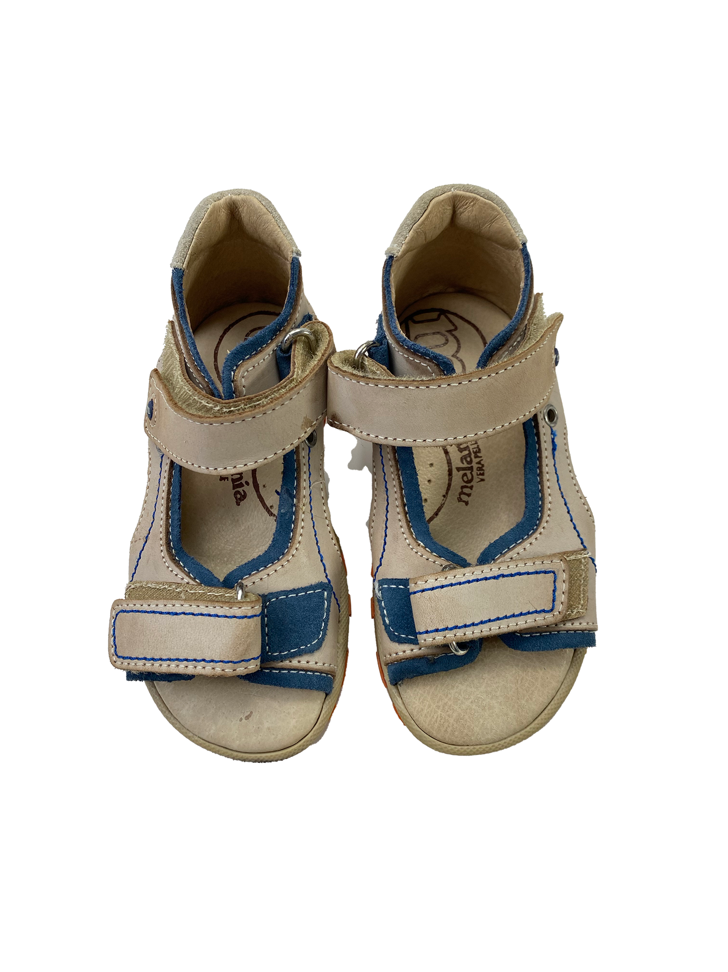 Melania Tan & Blue Sandals 7-8