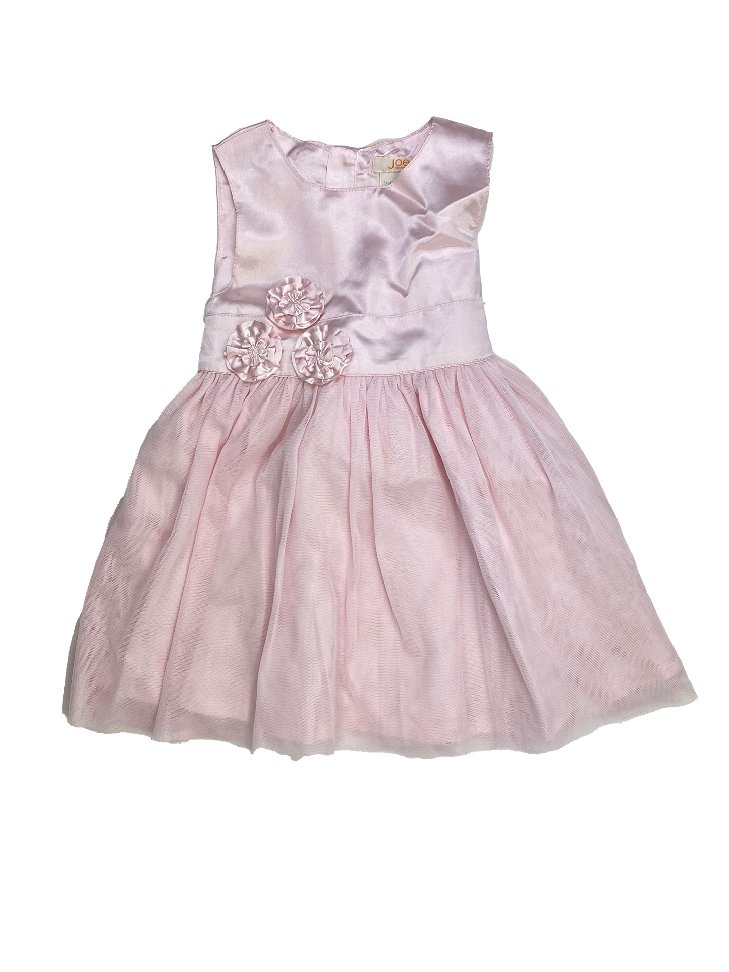 Joe Fresh Pink Dress with Flowers 18-24M