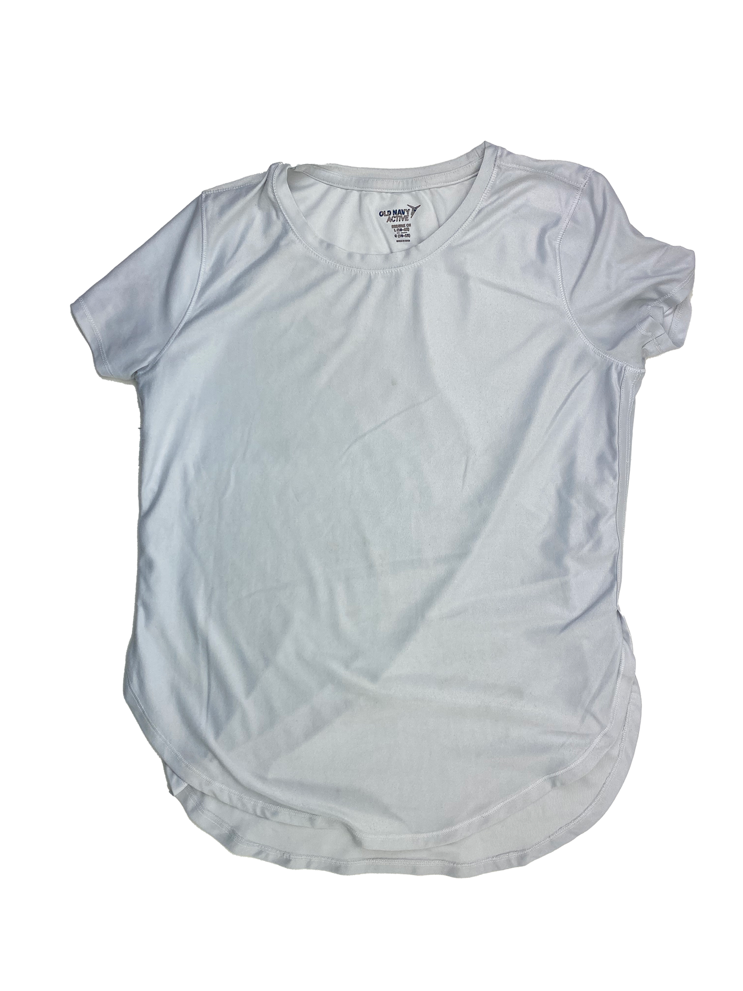 Old Navy White Active T-Shirt 10-12