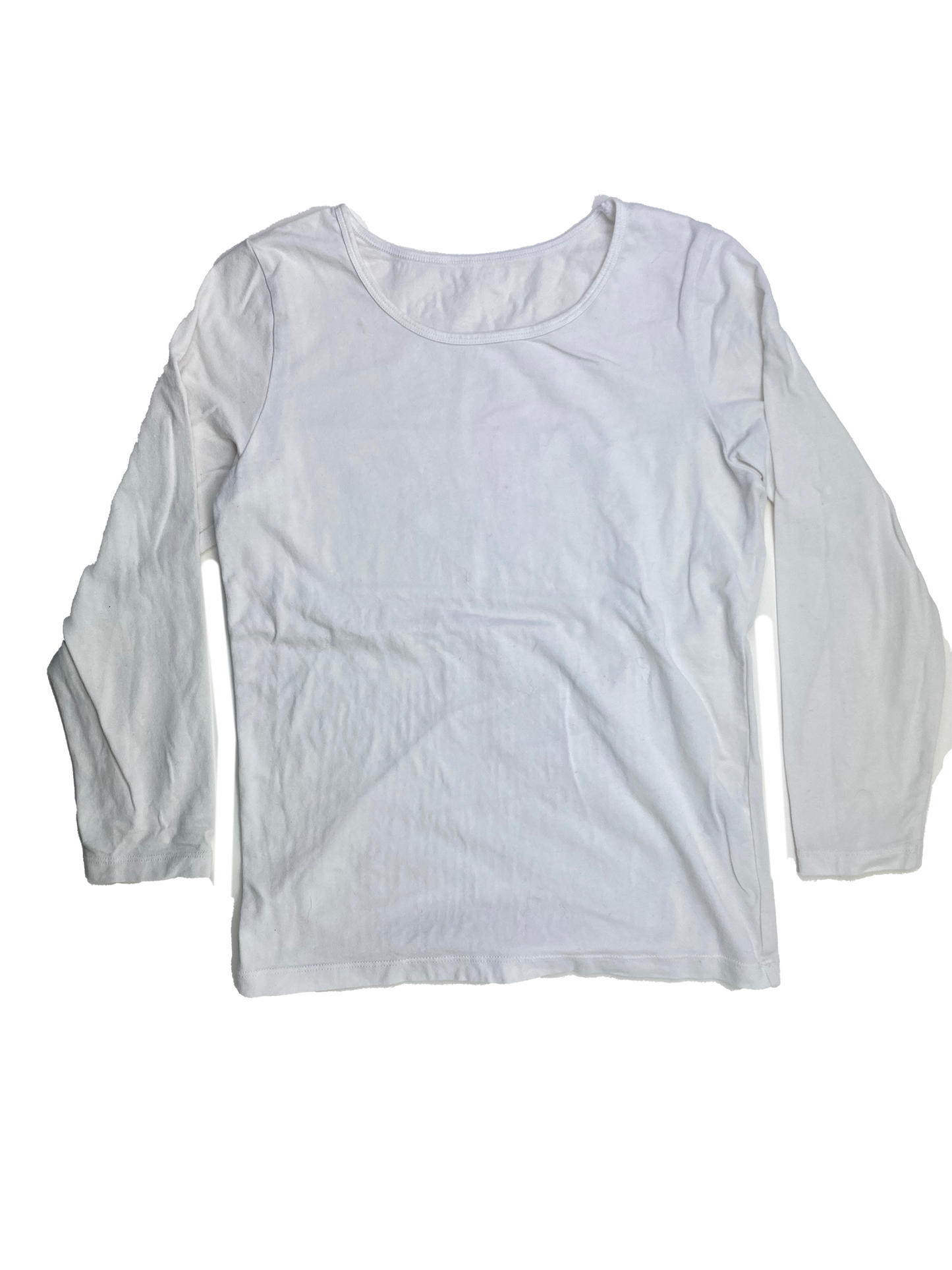 Uniqlo White Long Sleeve Shirt 9-10