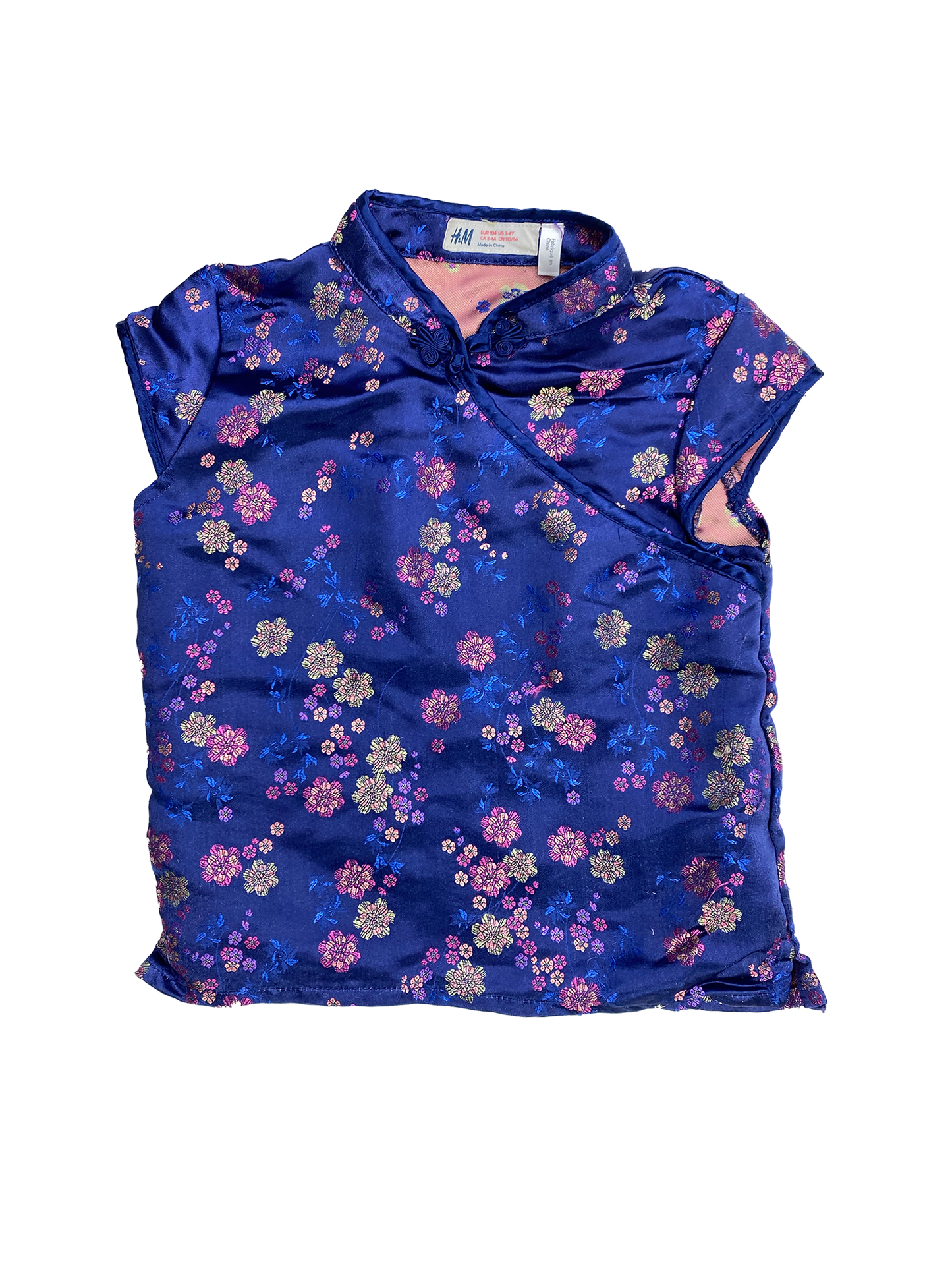 H&M Blue Kimono Blouse 3-4