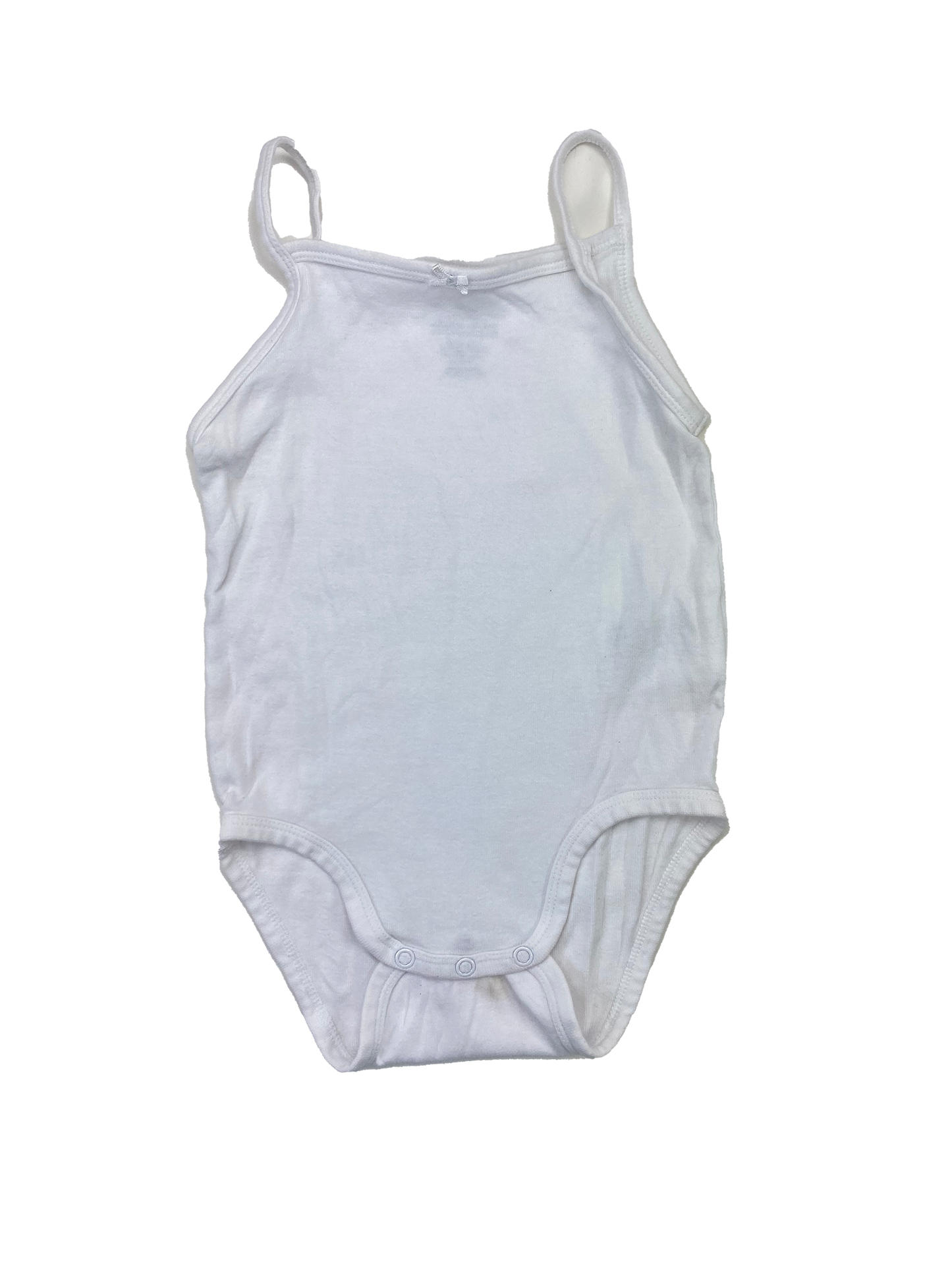 ❗️Small Stain: H&M White Tank Top Onesie 18M-2T