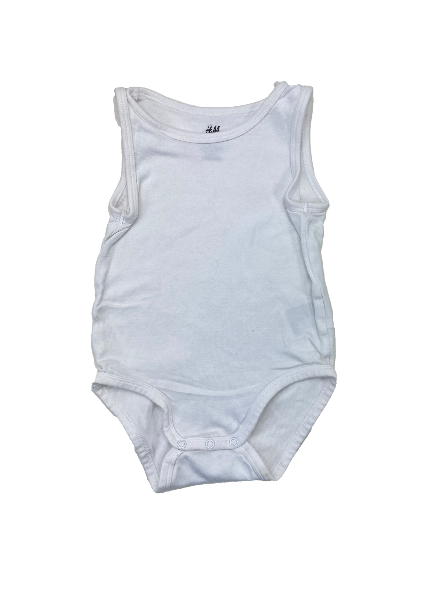 H&M White Tank Top Onesie 18M-2T