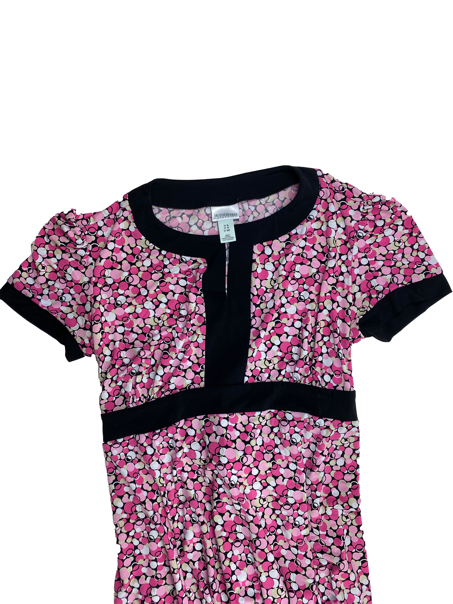 Motherhood Pink & Black Maternity Dress XL