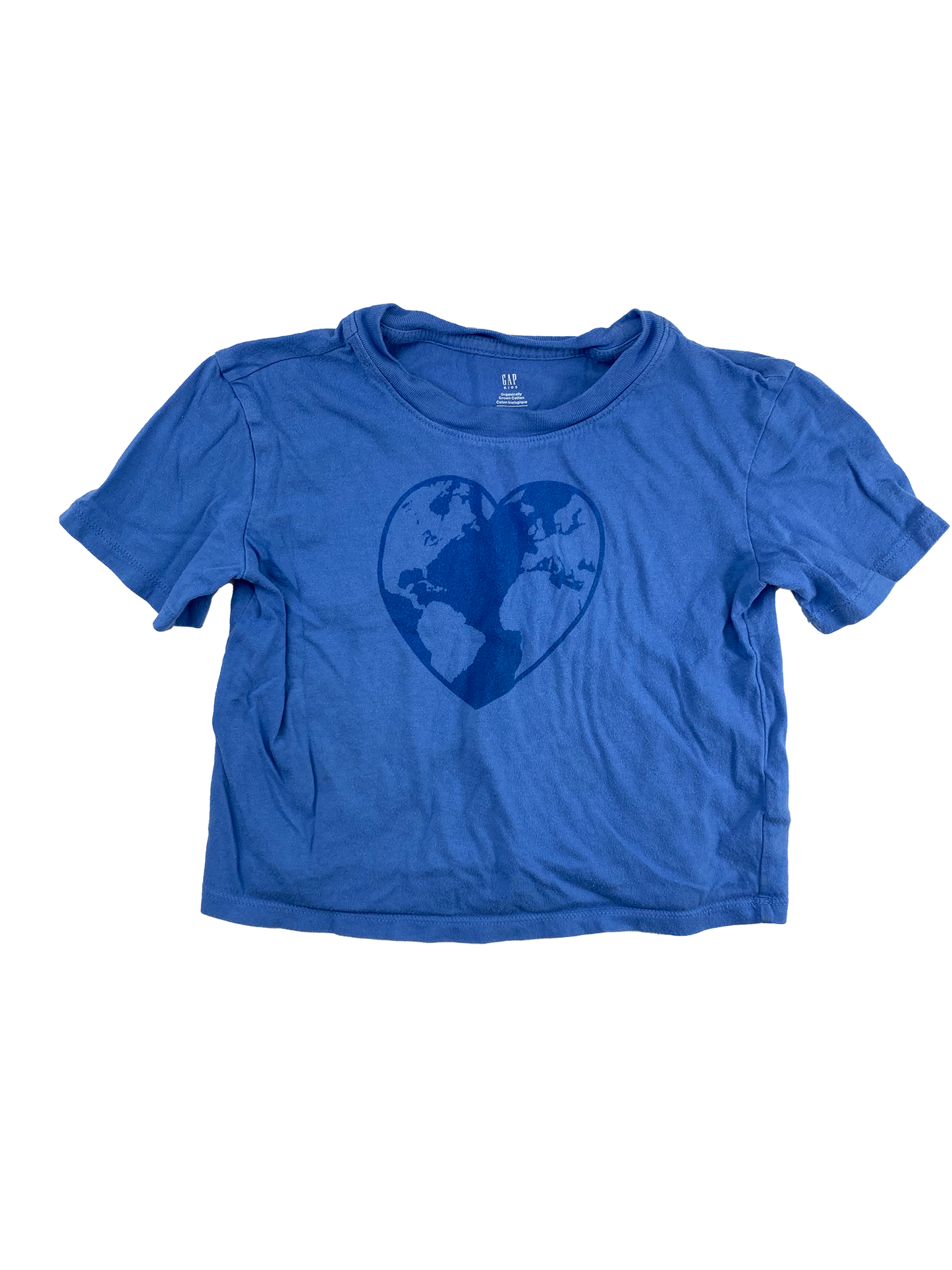 Gap Blue T-Shirt with Earth Heart 7