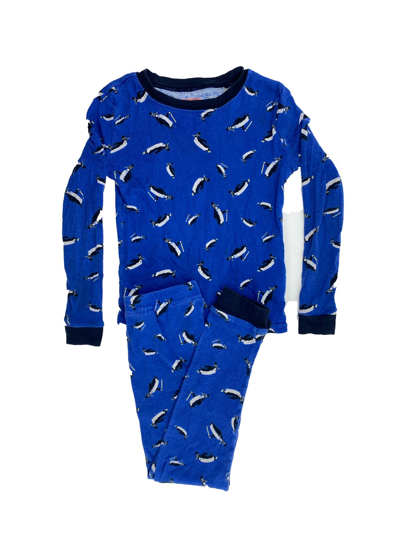 Joe Fresh Blue PJ Set with Penguins 5