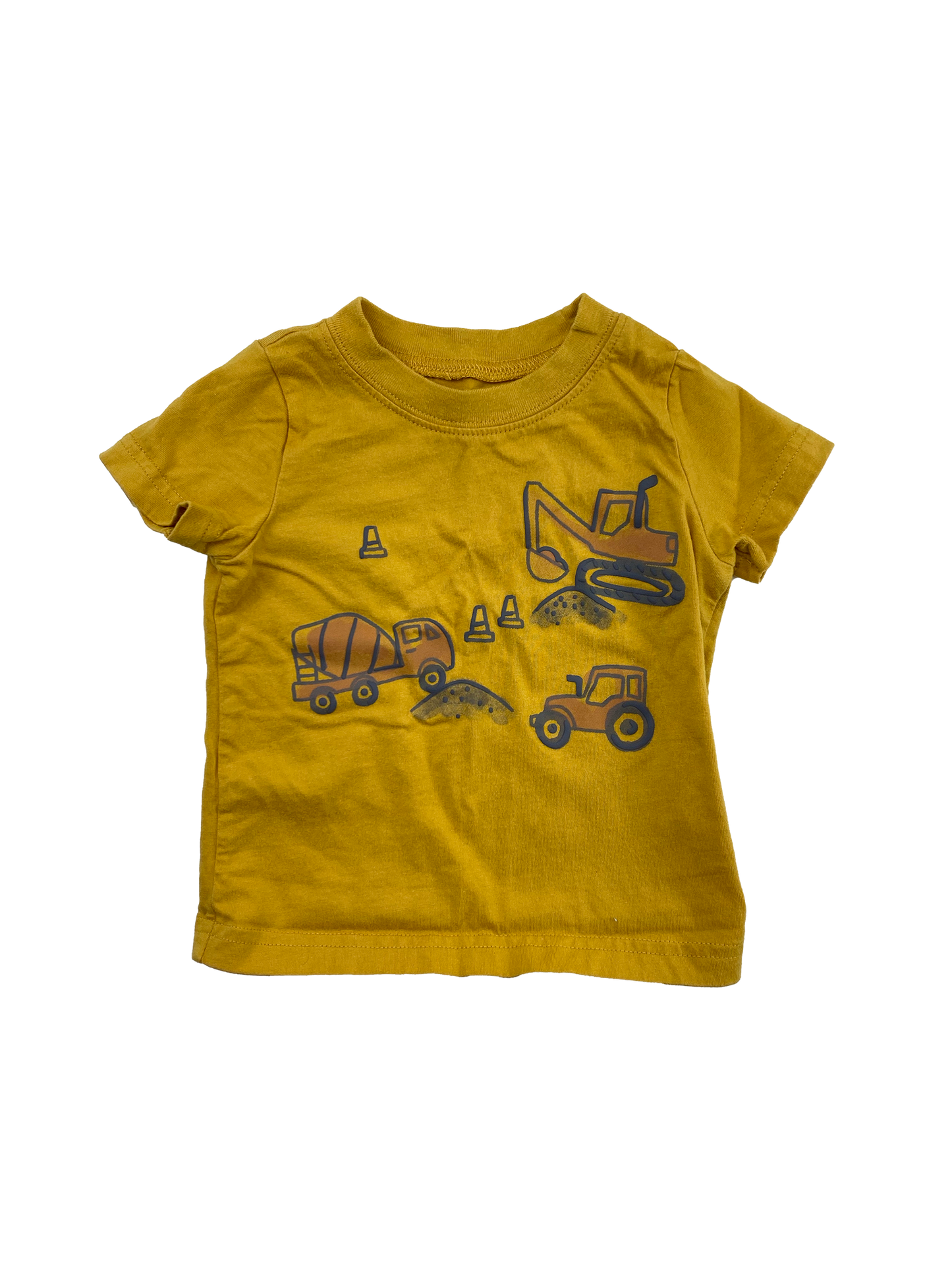 Carter's Yellow T-Shirt with Digger 6-9M
