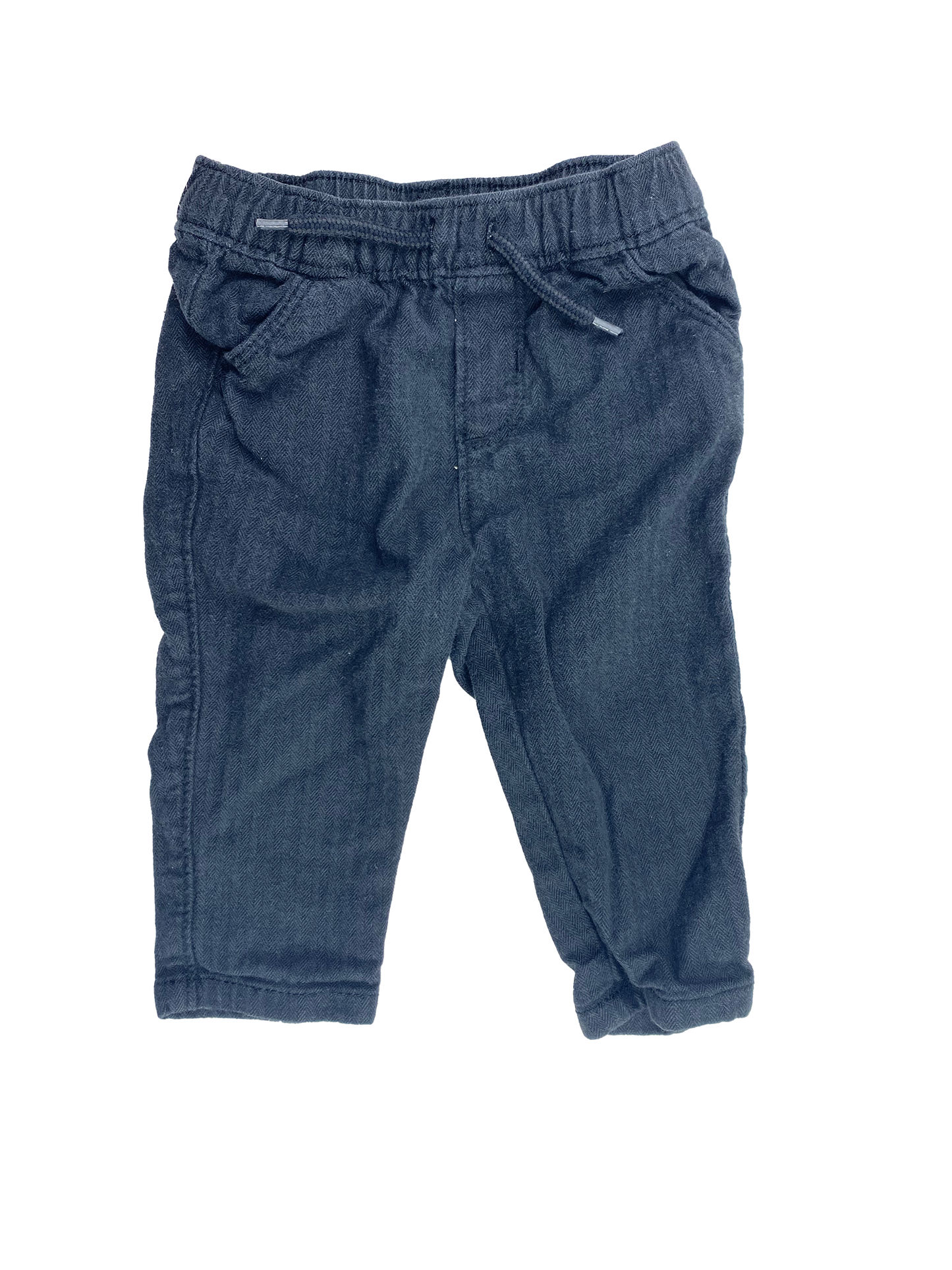 Old Navy Black Pull-Up Pants 3-6M