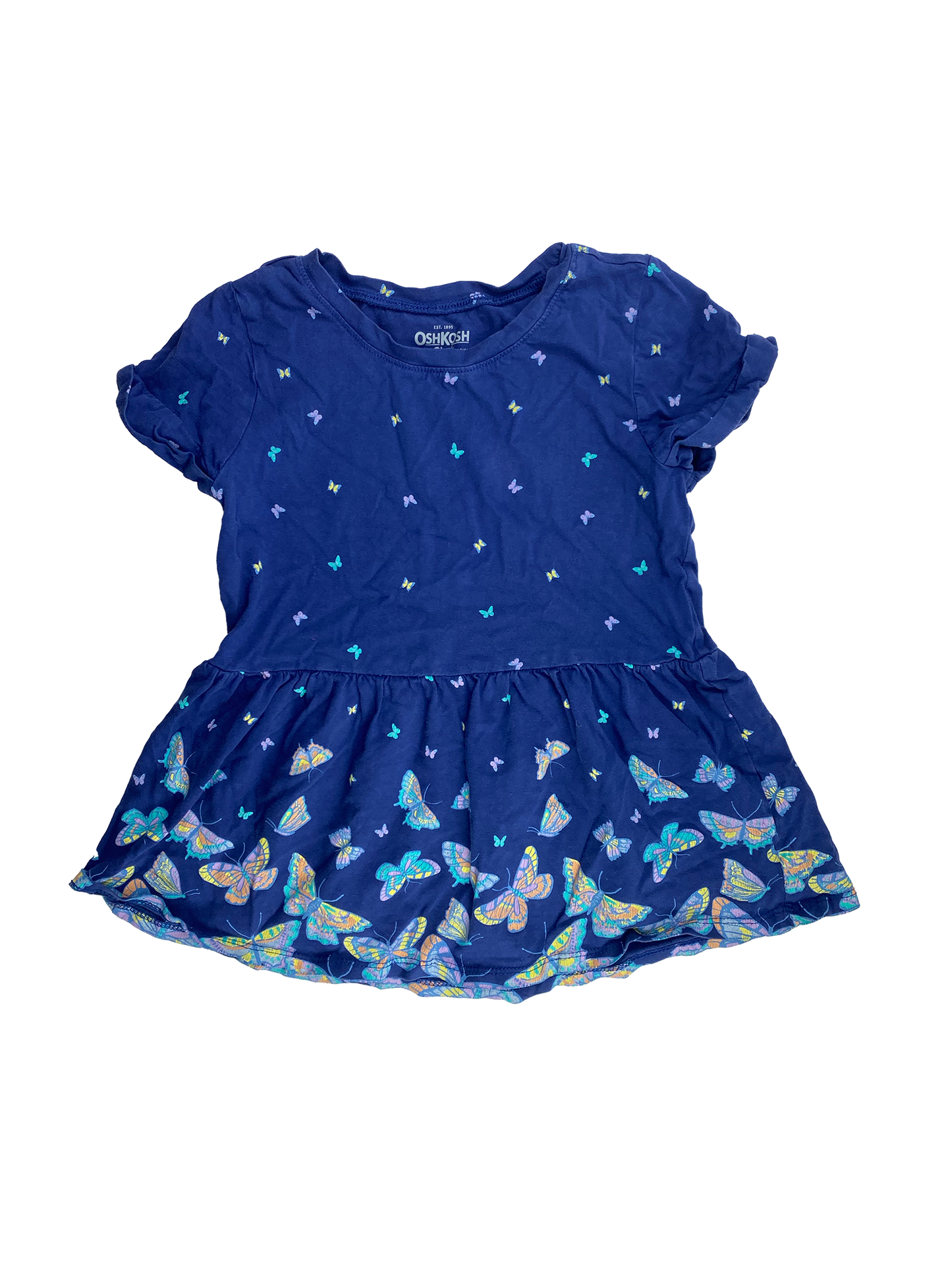 OshKosh Navy T-Shirt with Butterflies 7