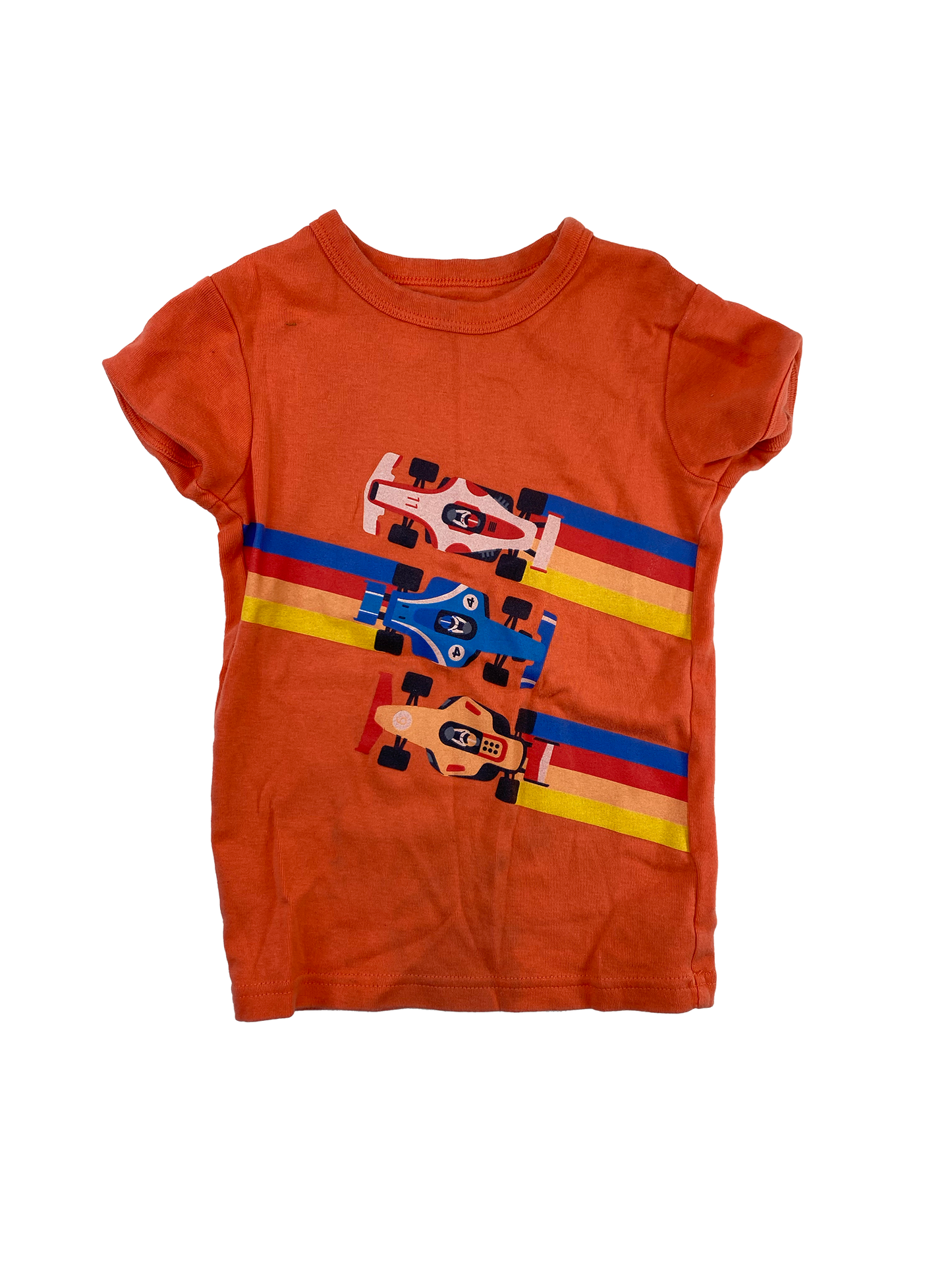 Baby Gap Orange T-Shirt with Race Cars 5