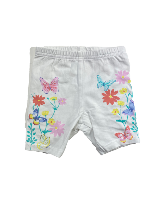 Carter's White Shorts with Butterflies 18M