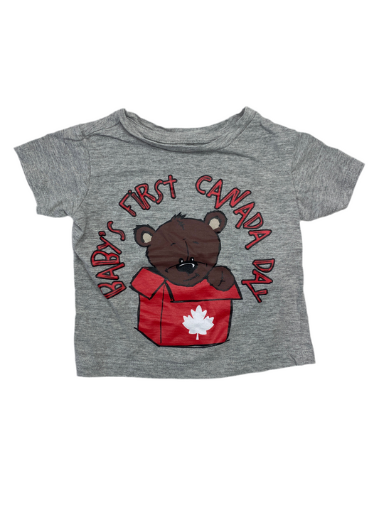 Eh!  "Baby's First Canada Day" T-Shirt 12M