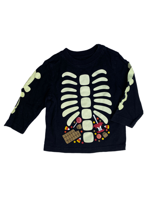 Glow in the Dark Halloween Shirt 9M