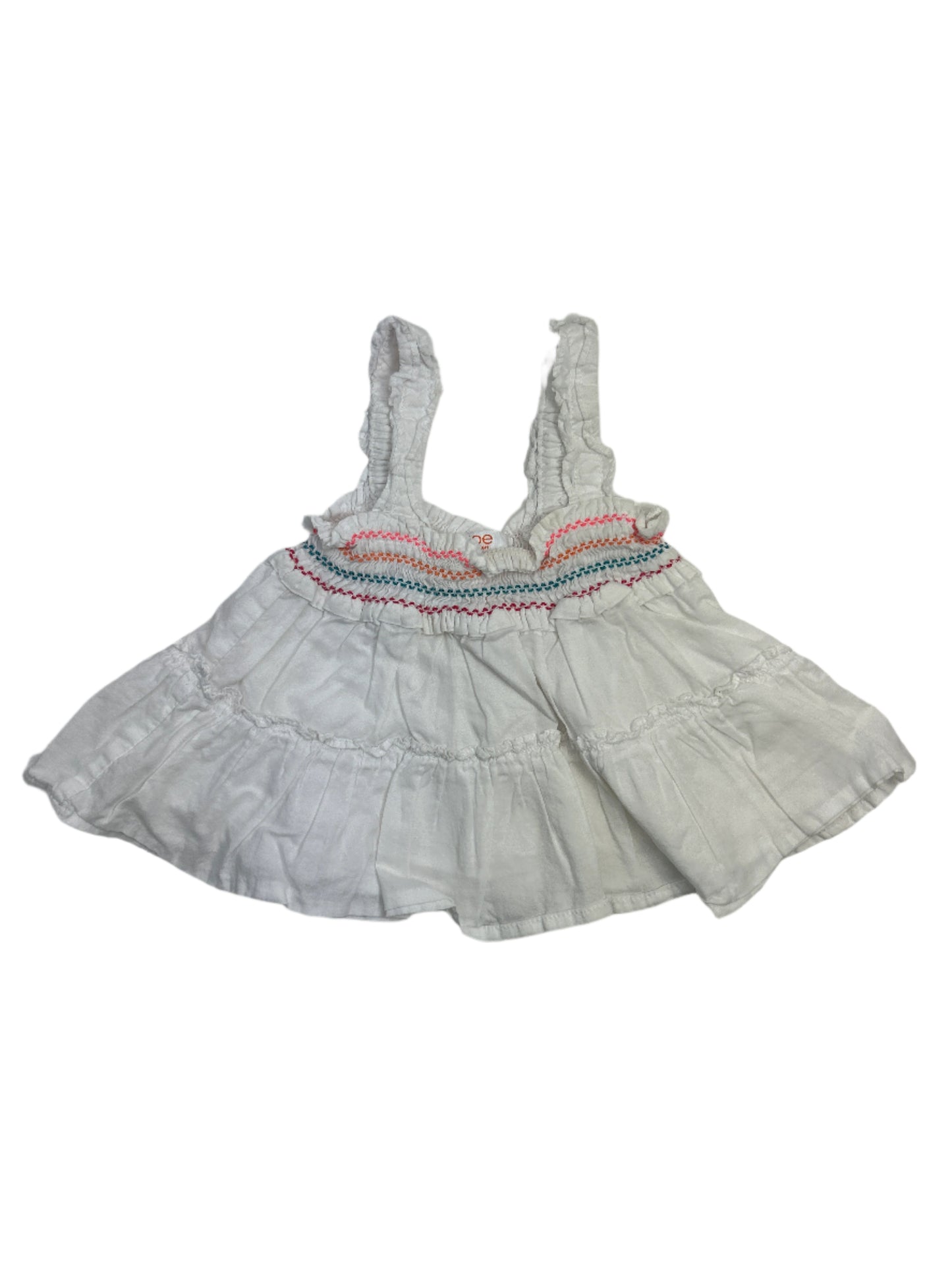 Joe Fresh White Tank Top 6-12M
