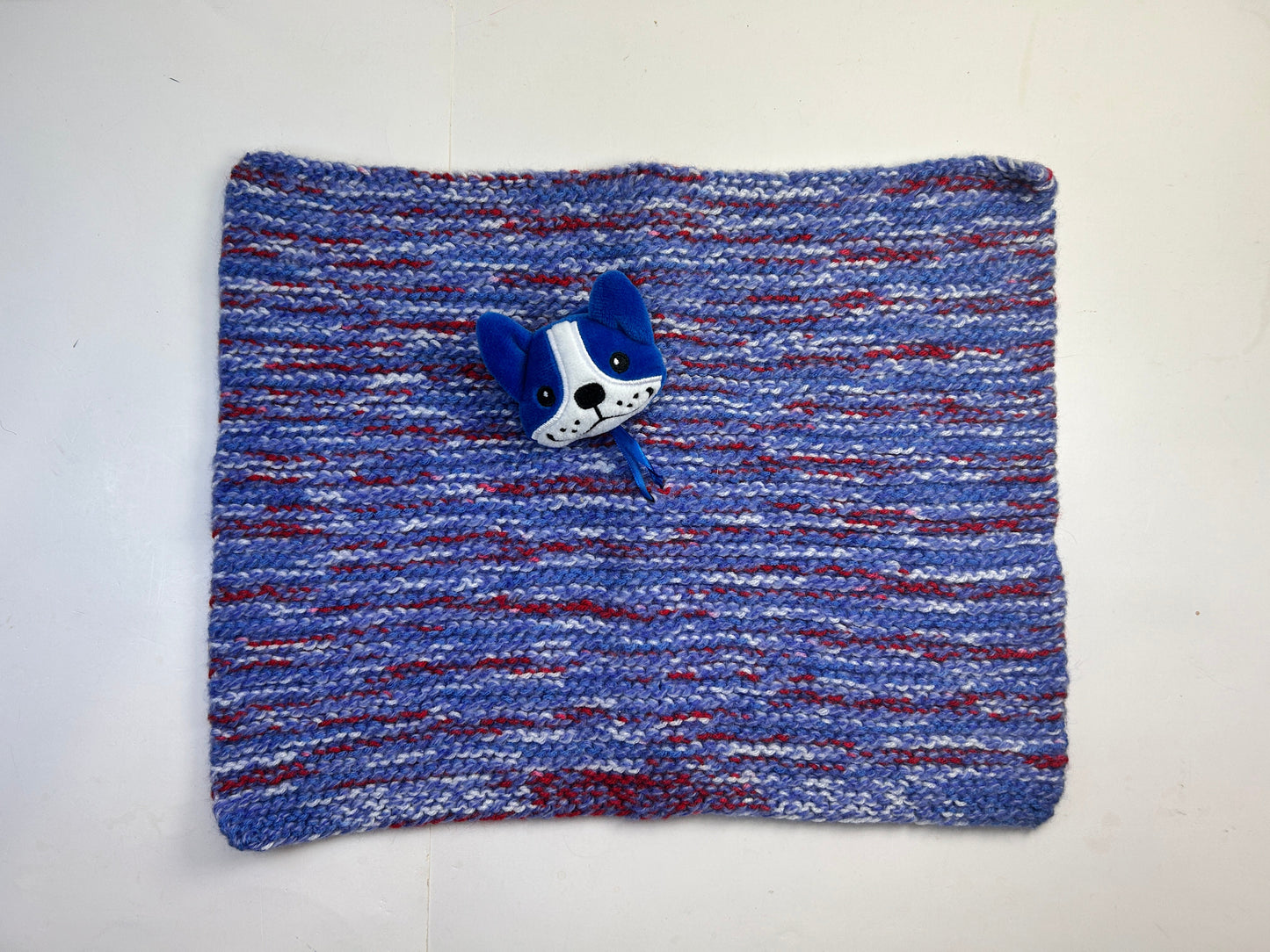 Hand Knit Lovey with Puppy
