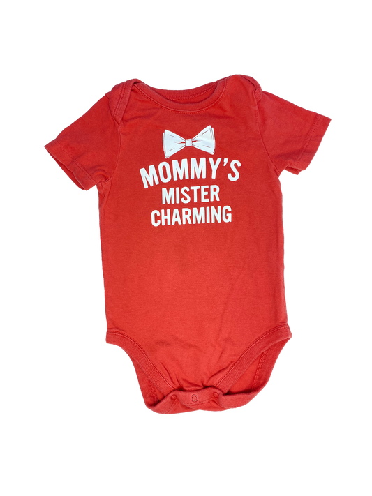 "Mommy's Mister Charming" Onesie 6-9M